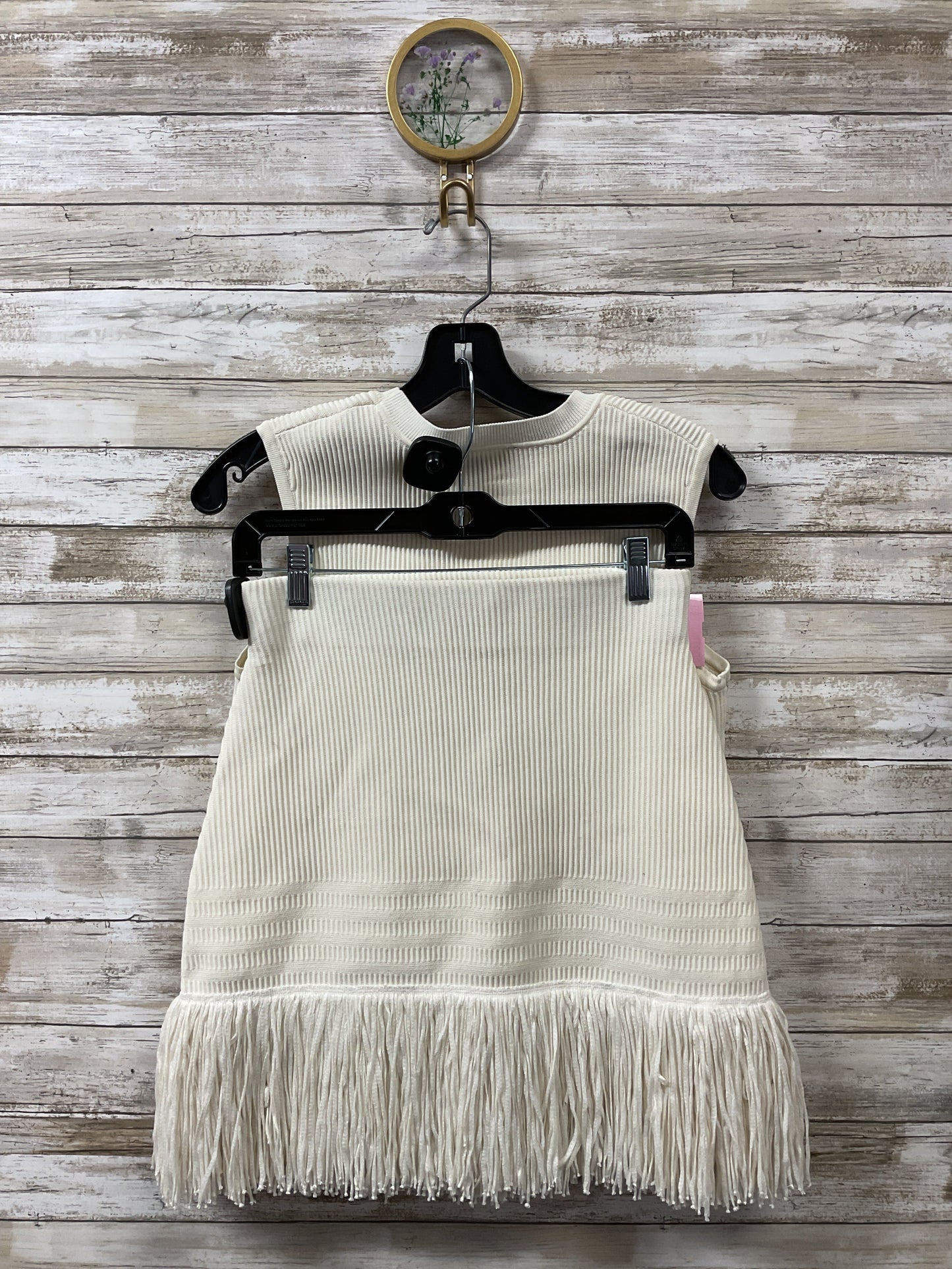 Skirt Set 2Pc By Express In Cream, Size:Xs