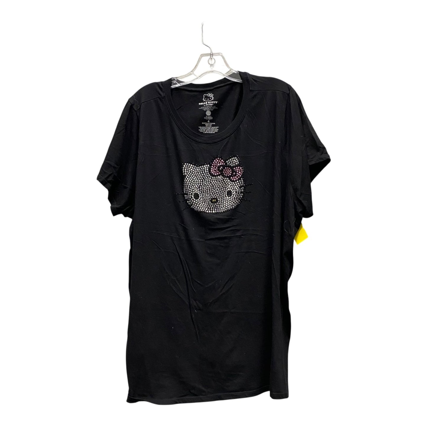 Top Ss Basic Sanrio In Black, Size:4X