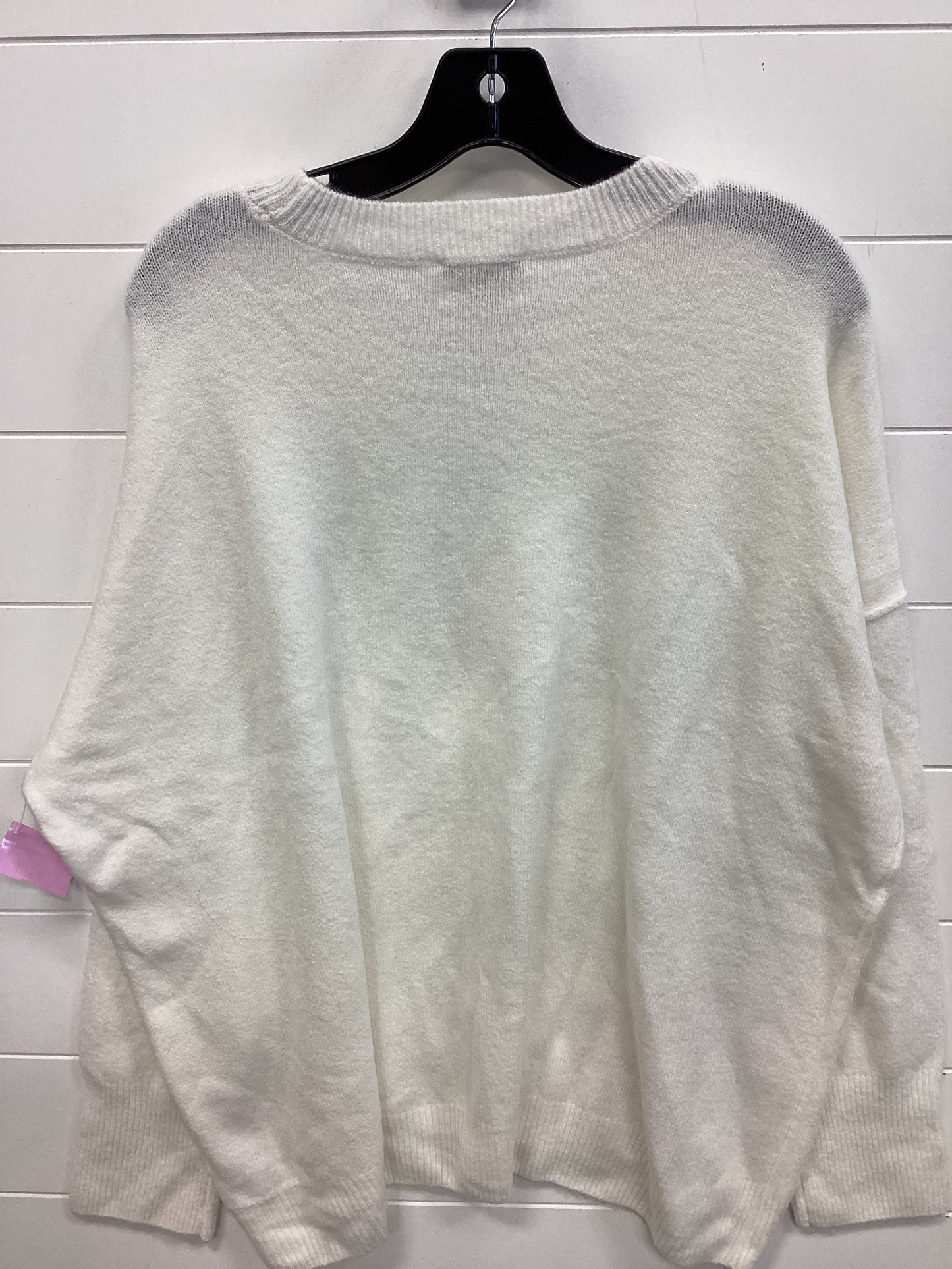 Sweater By Vince Camuto In White, Size:Xl
