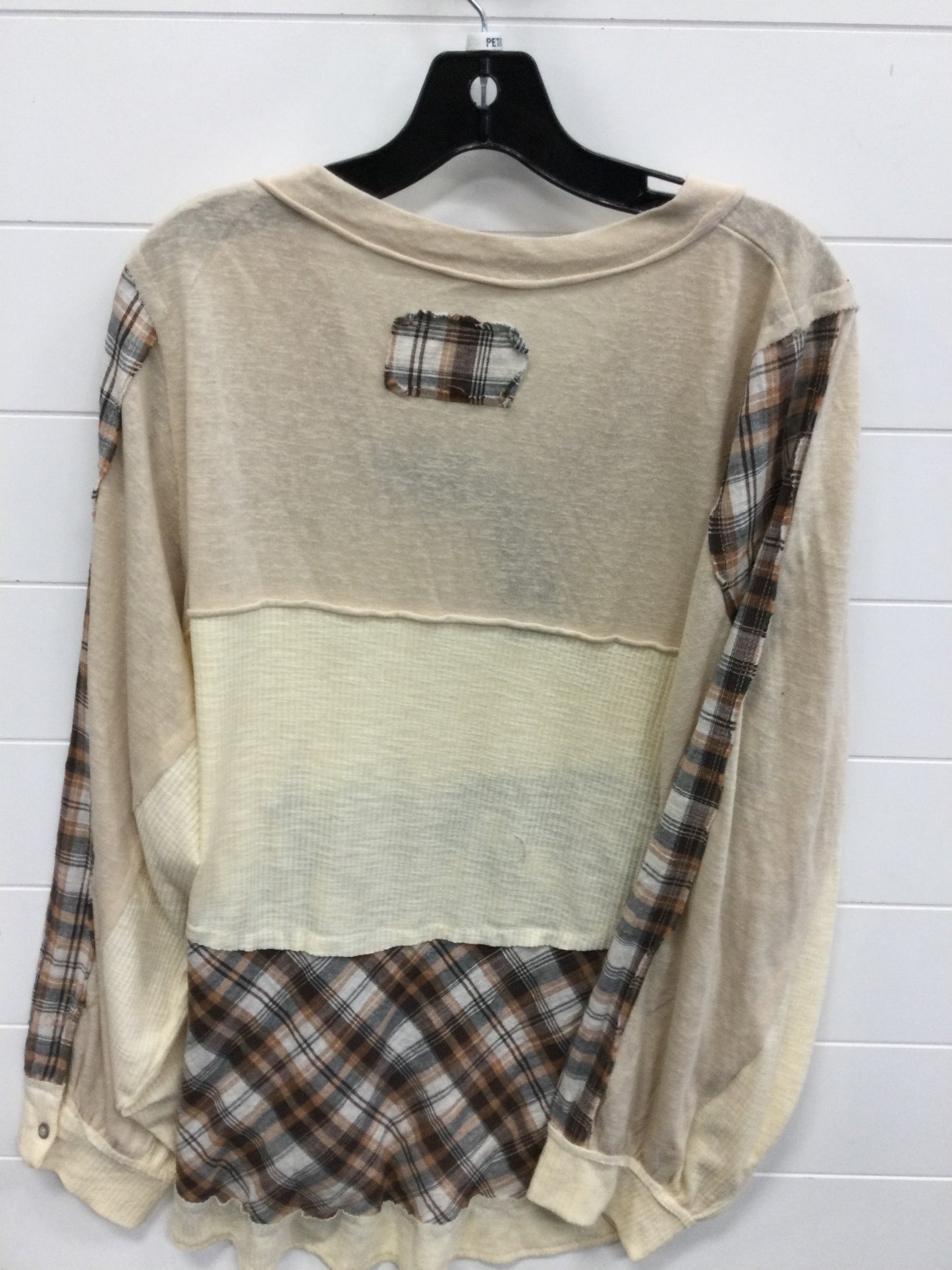 Top Ls By Pol In Cream, Size:L