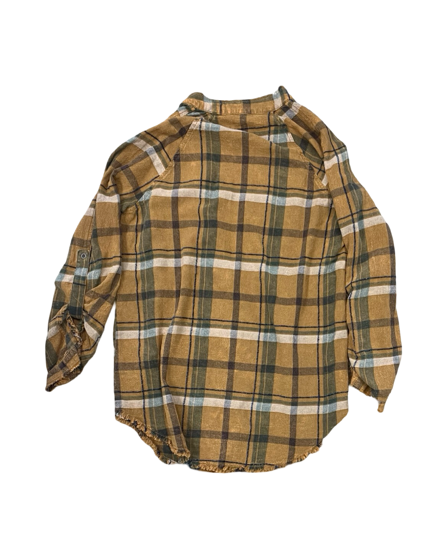 Blouse Ls By Mystree In Tan, Size:S