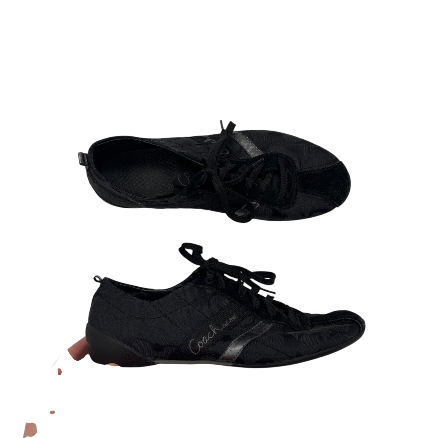 Shoes Designer By Coach In Black, Size:9