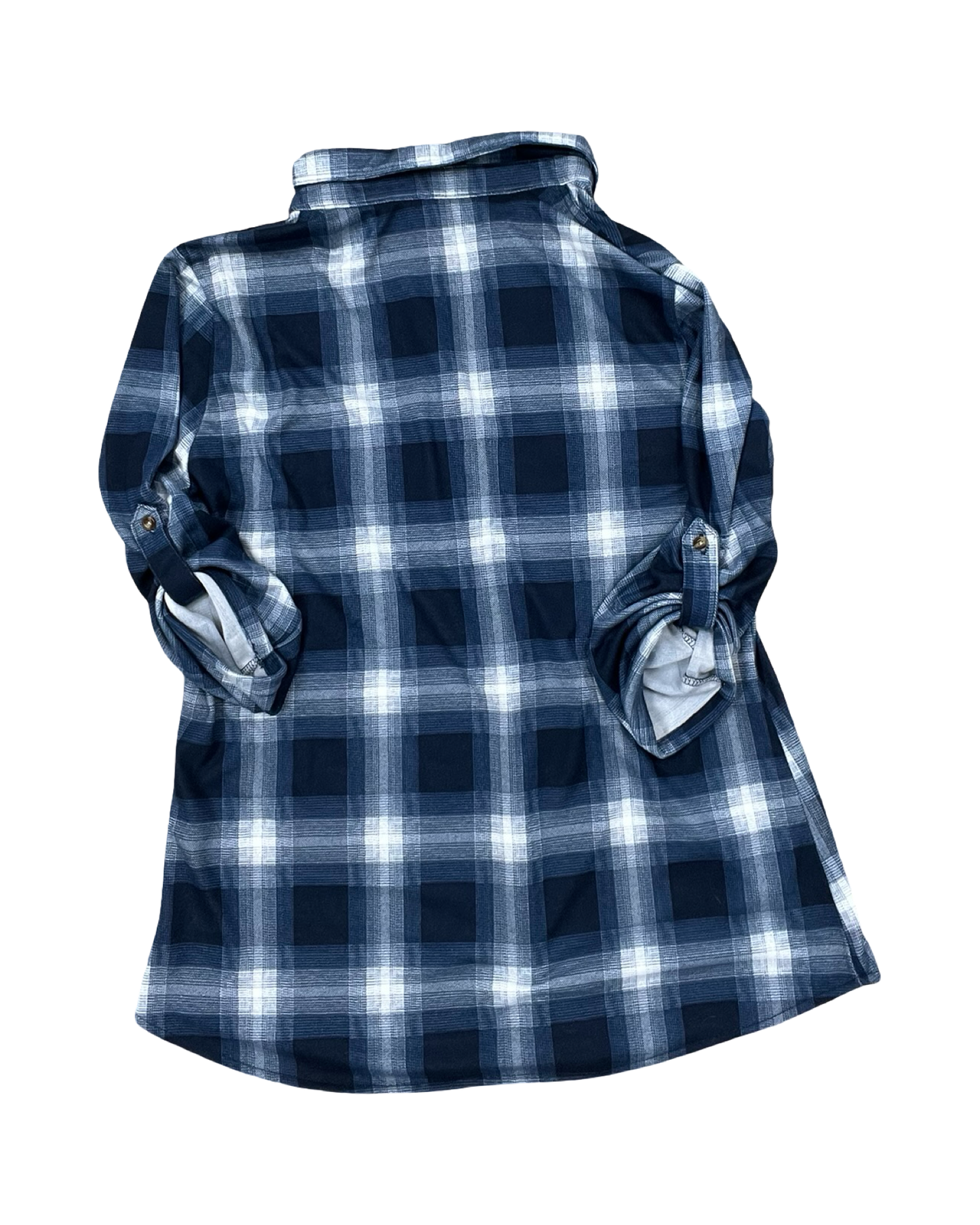 Top 3/4 Sleeve By Eden & Olivia In Blue & White, Size:M