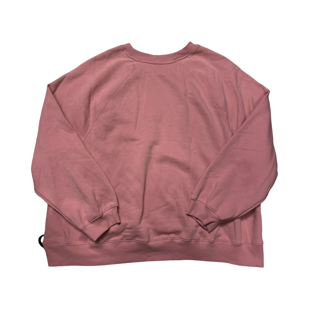 Sweatshirt Crewneck By Old Navy In Pink, Size:2X