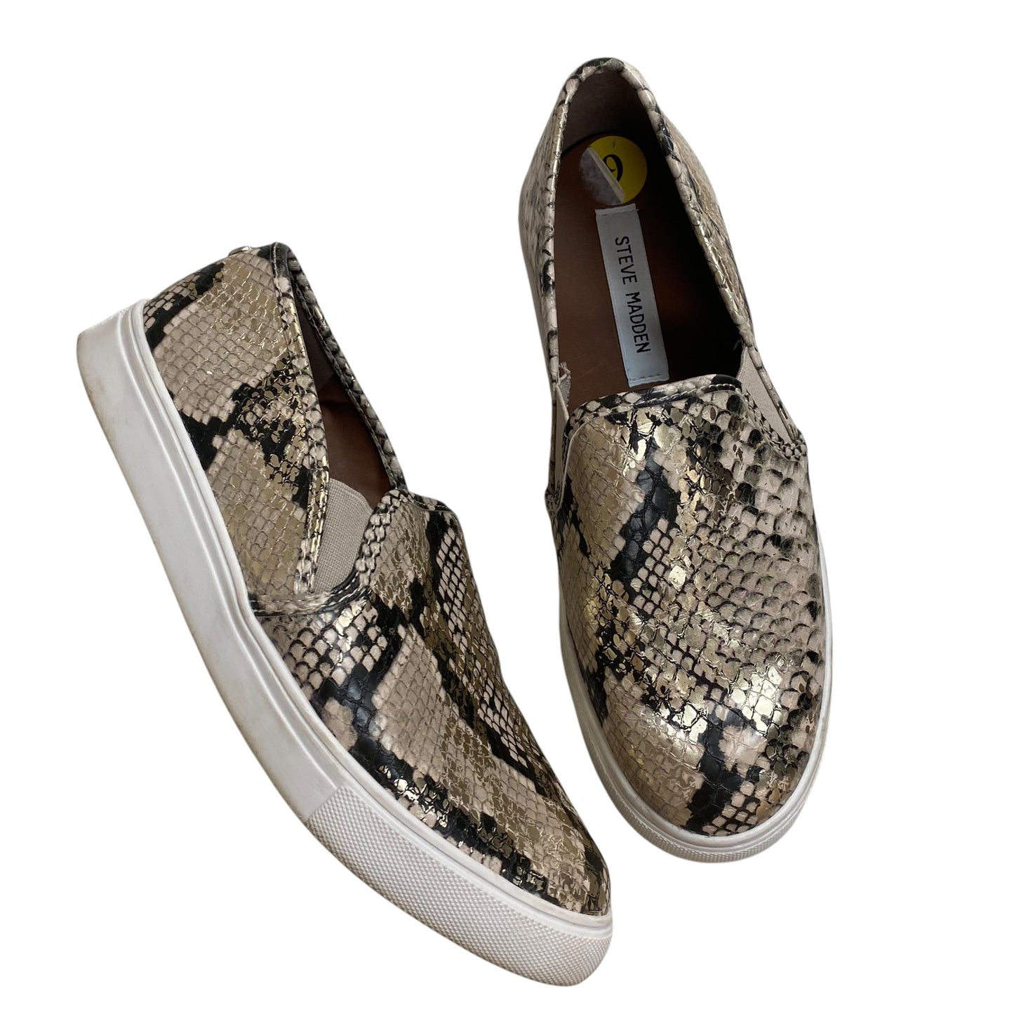 Shoes Flats By Steve Madden In Snakeskin Print, Size:9