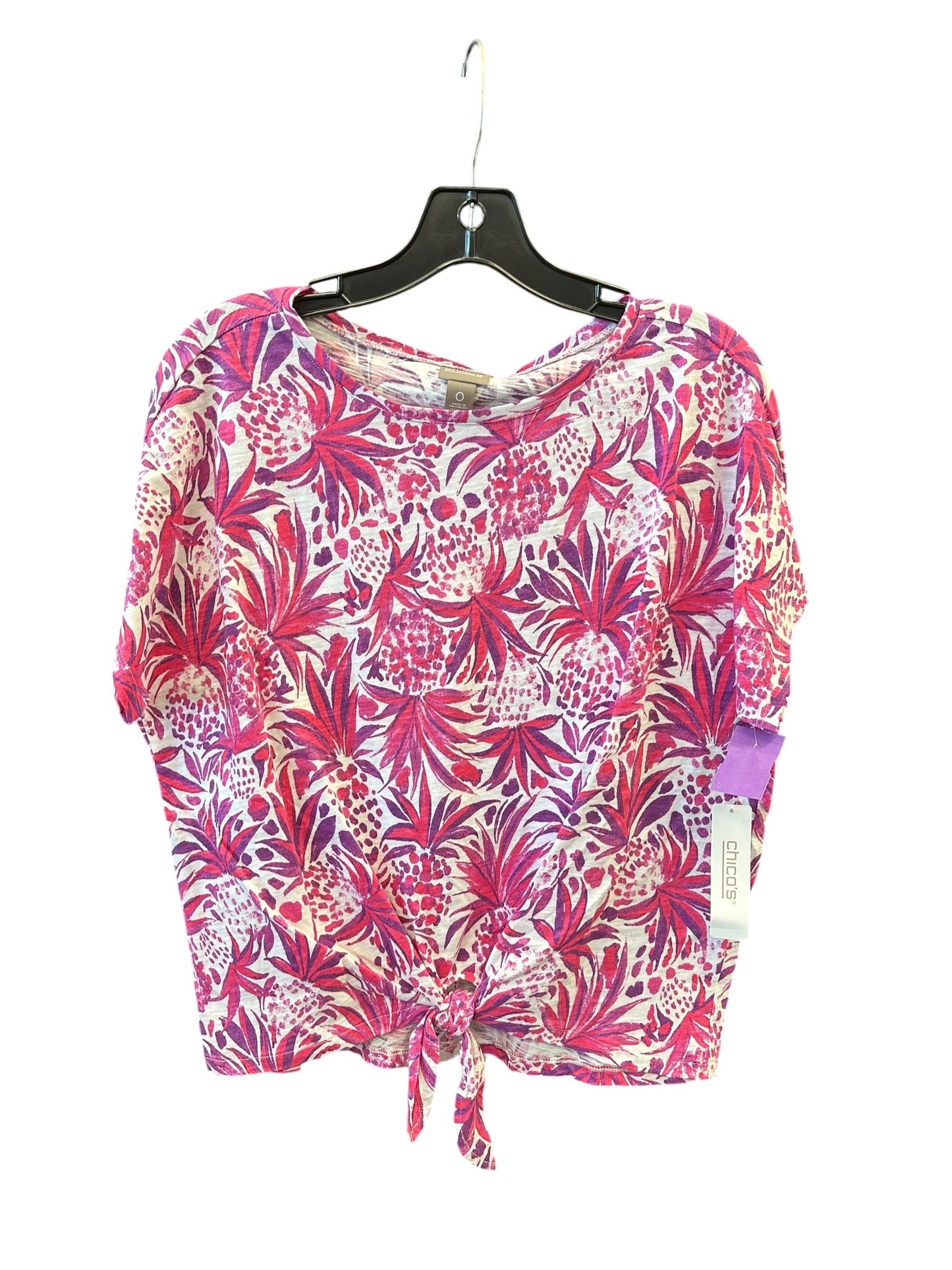 Top Ss By Chicos In Pink & Purple, Size:S