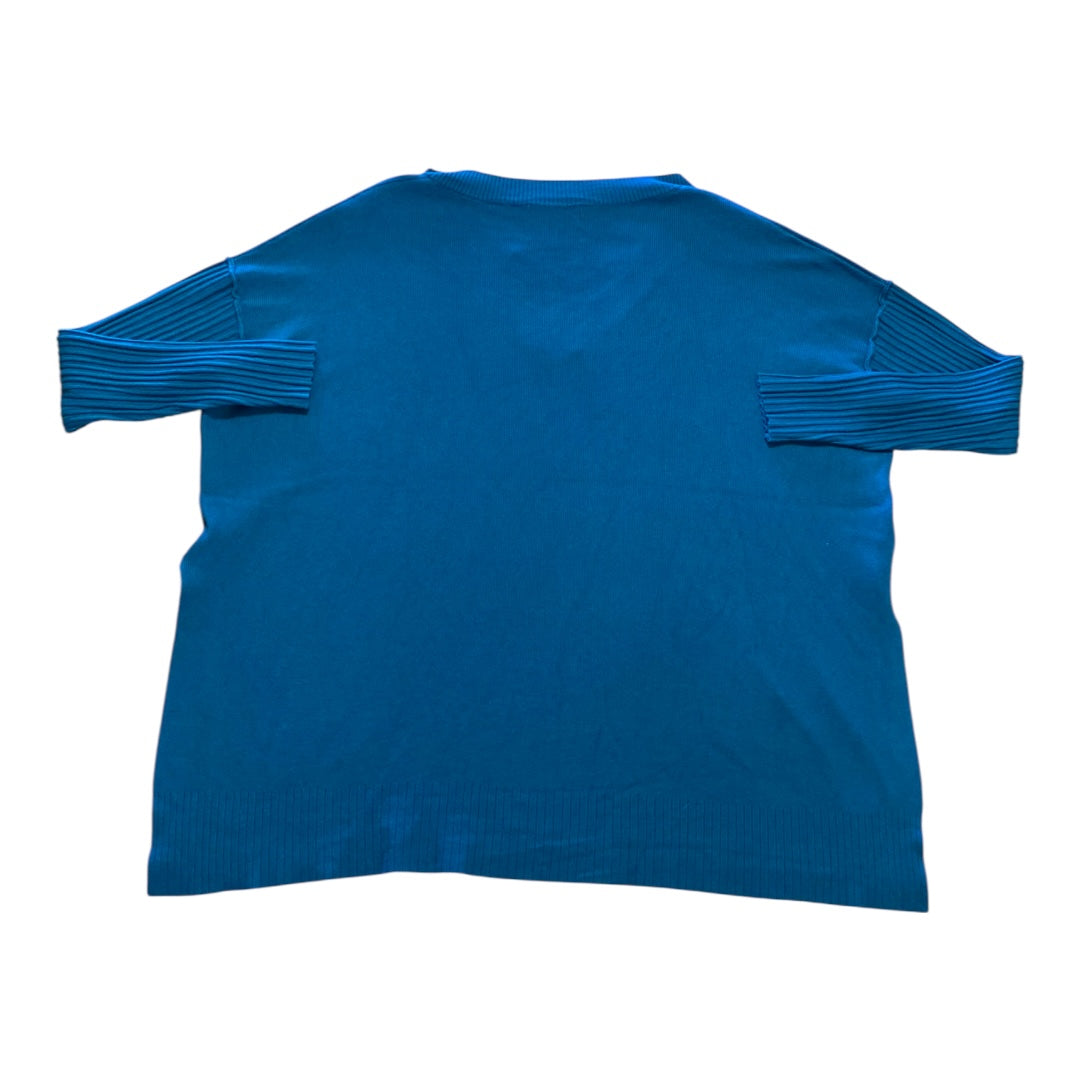Sweater By Zenana In Teal, Size:S