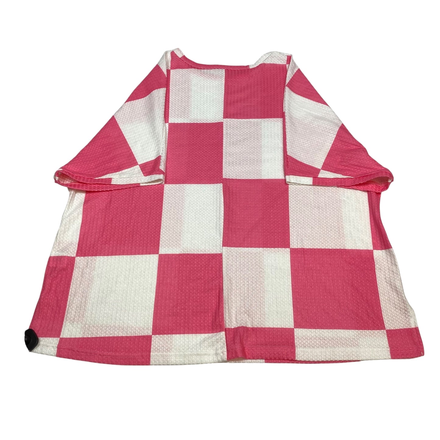 Top Ss By Cmf In Pink & White, Size:2X