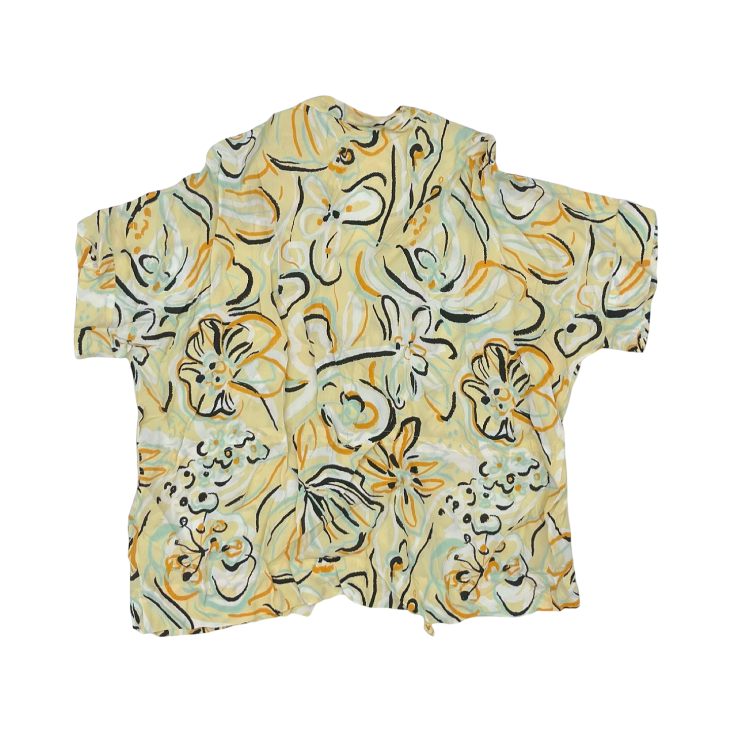 Blouse Ss By Clothes Mentor In Yellow, Size:Xl