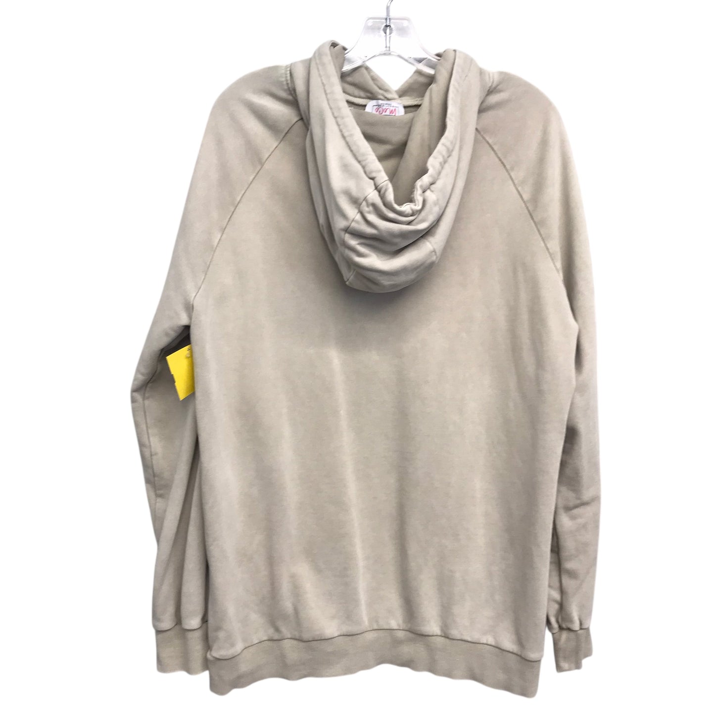 Sweatshirt Hoodie By MoCo Boutique In Tan, Size:L