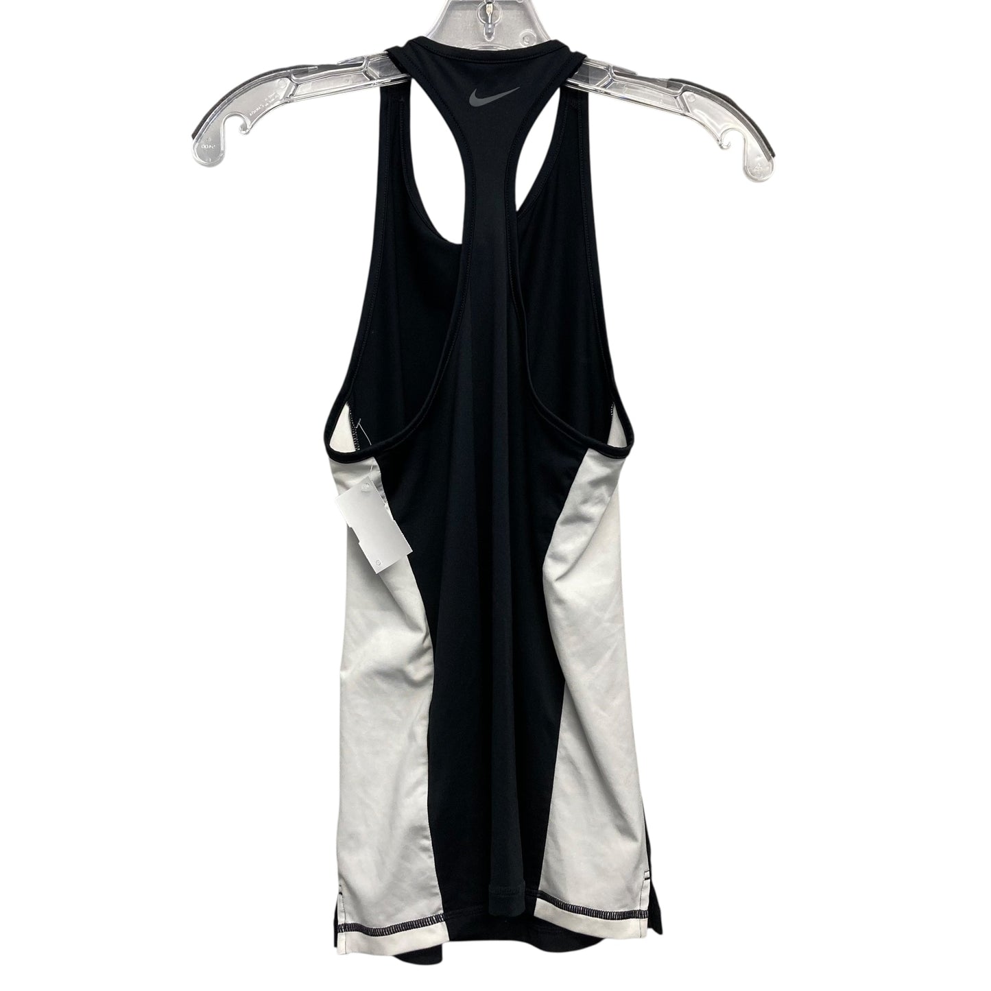 Athletic Tank Top By Nike Apparel In Black & White, Size:Xs