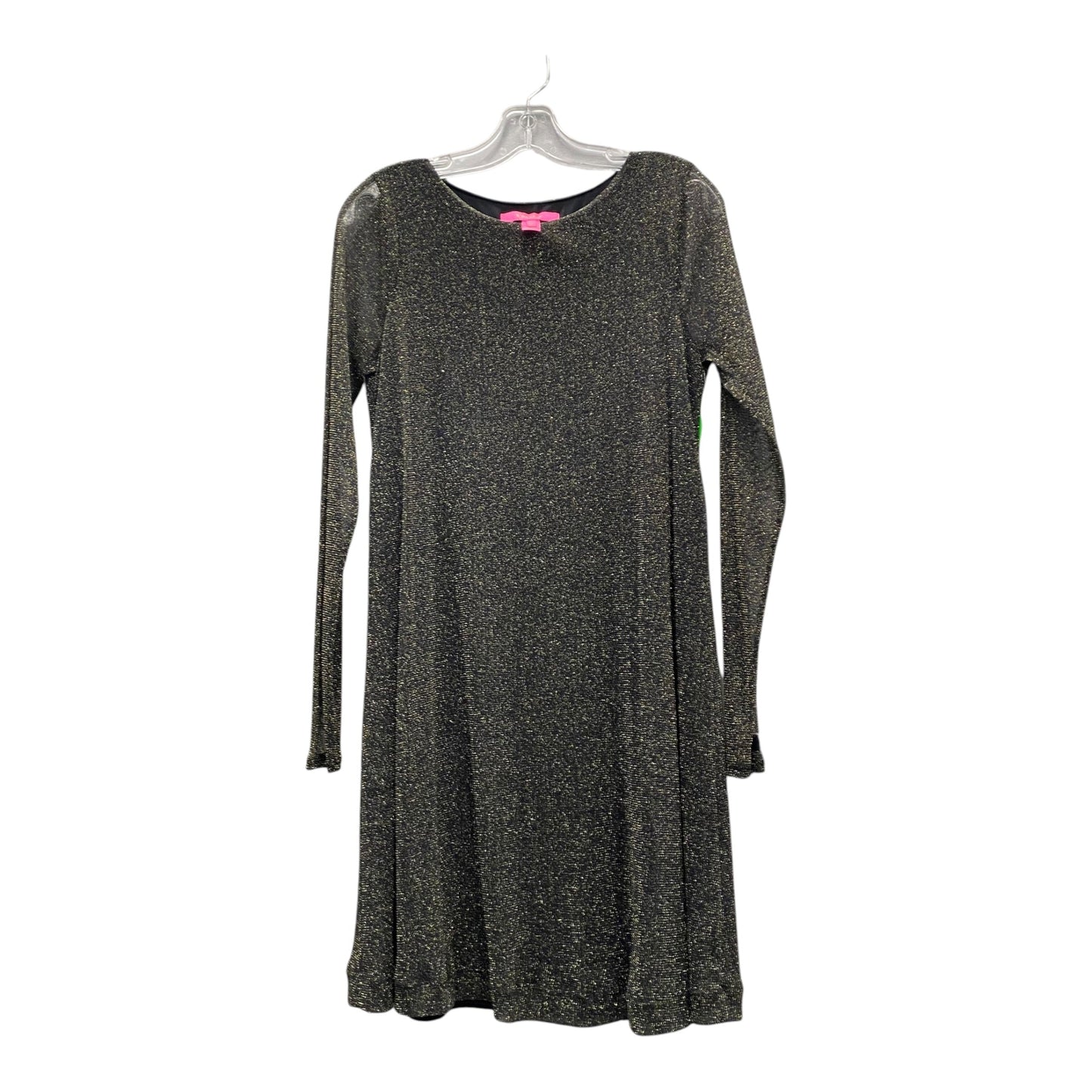 Dress Designer By Lilly Pulitzer In Black & Gold, Size:M