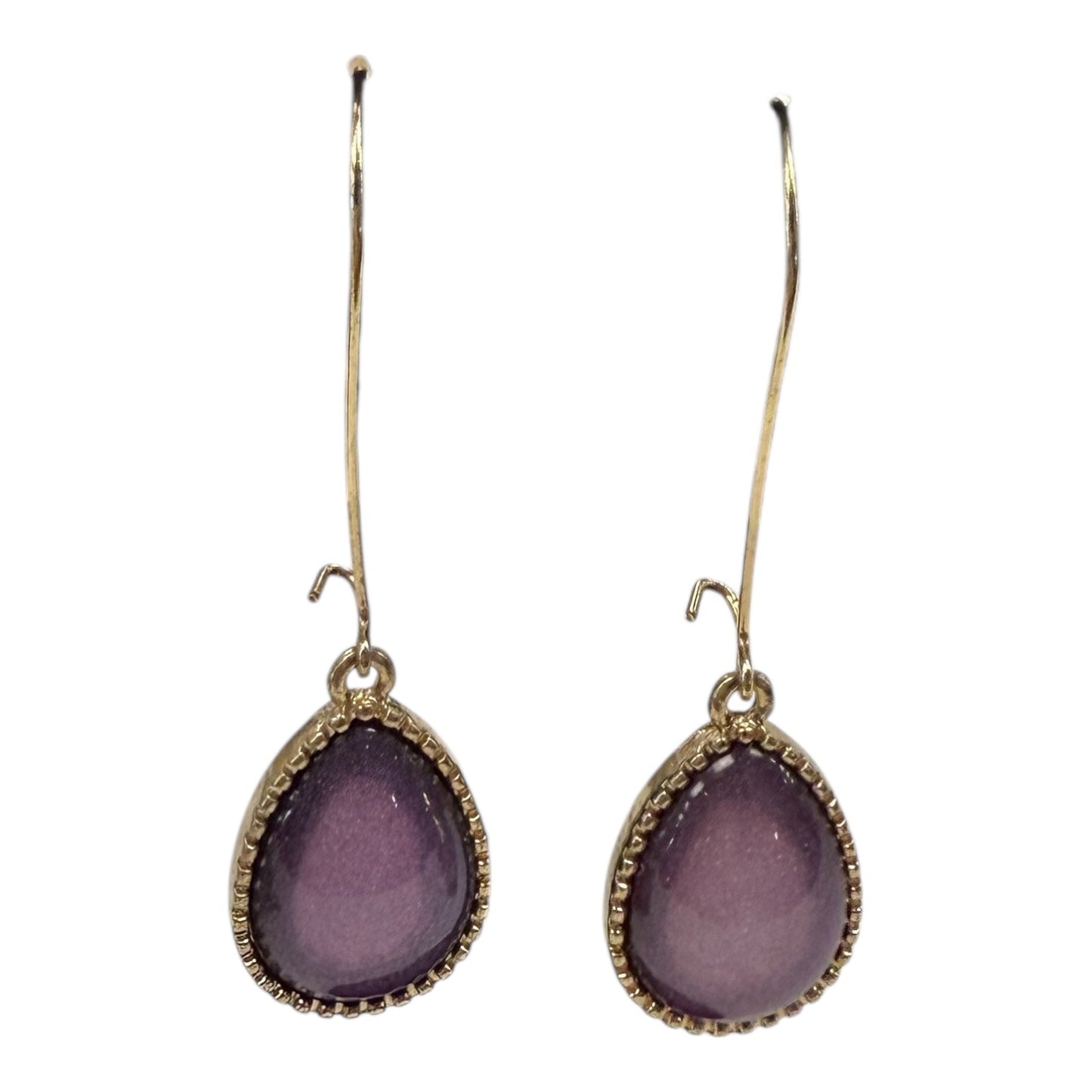 Earrings Dangle/Drop In Purple