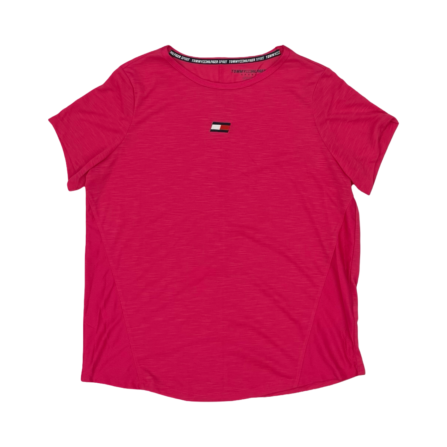 Athletic Top Ss By Tommy Hilfiger In Pink, Size:S