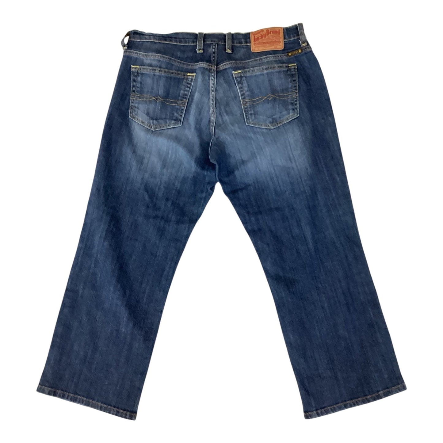 Jeans Cropped By Lucky Brand In Blue Denim, Size:10