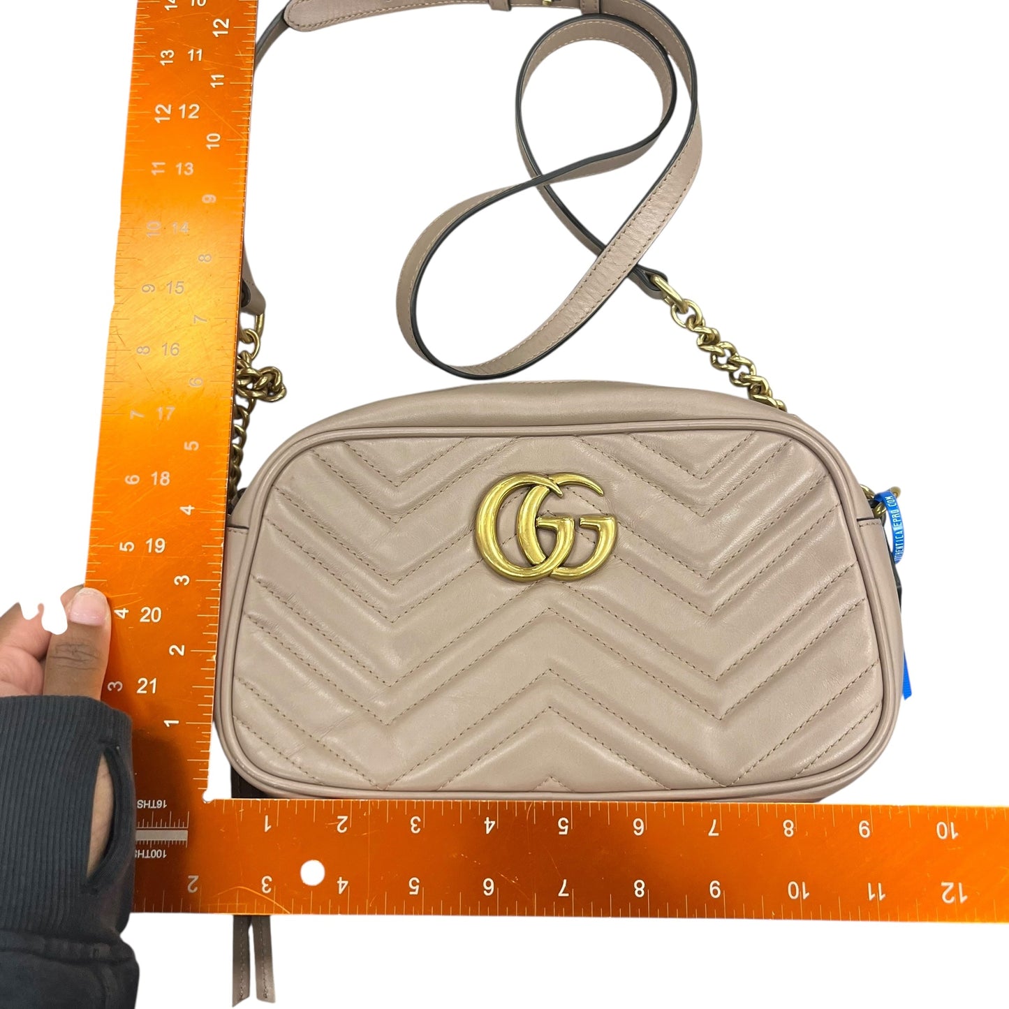 Crossbody Luxury Designer By Gucci, Size: Small