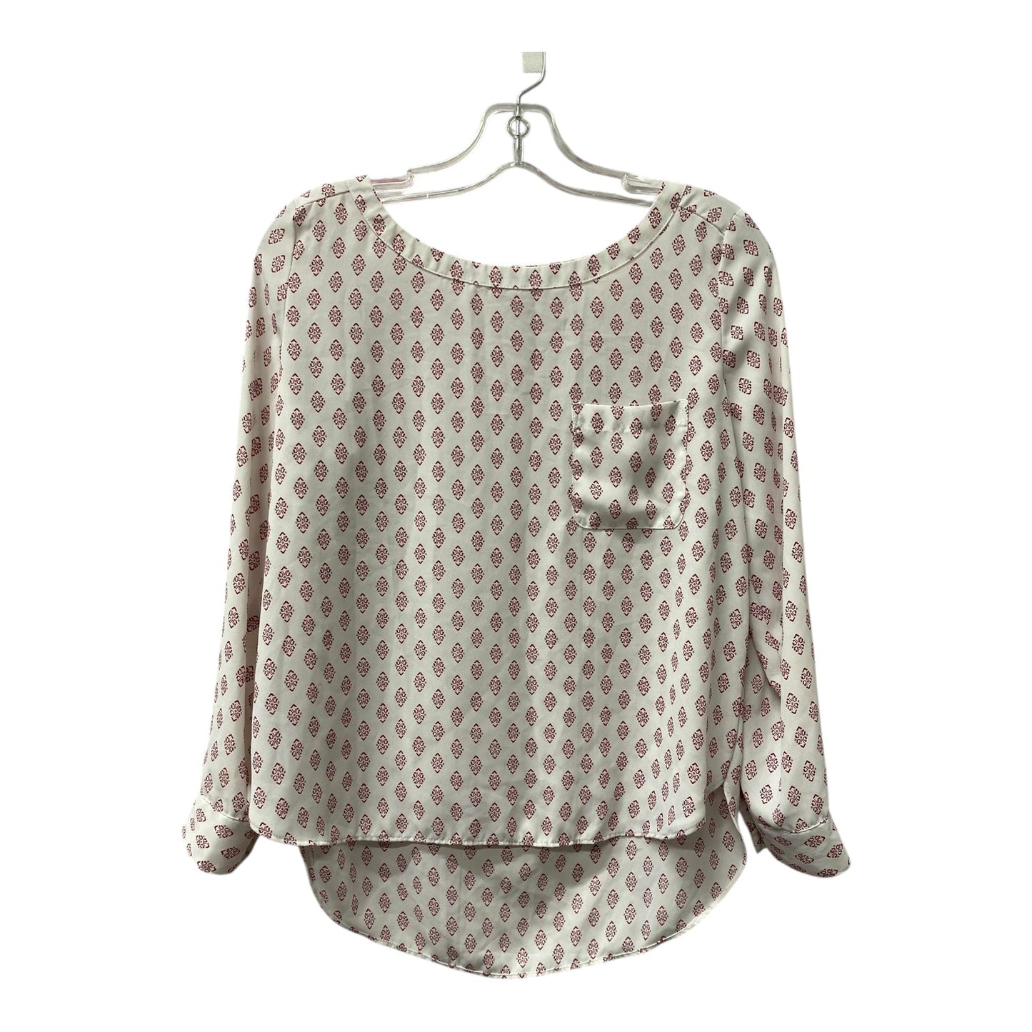 Top Ls By Loft In Red & White, Size:Sp