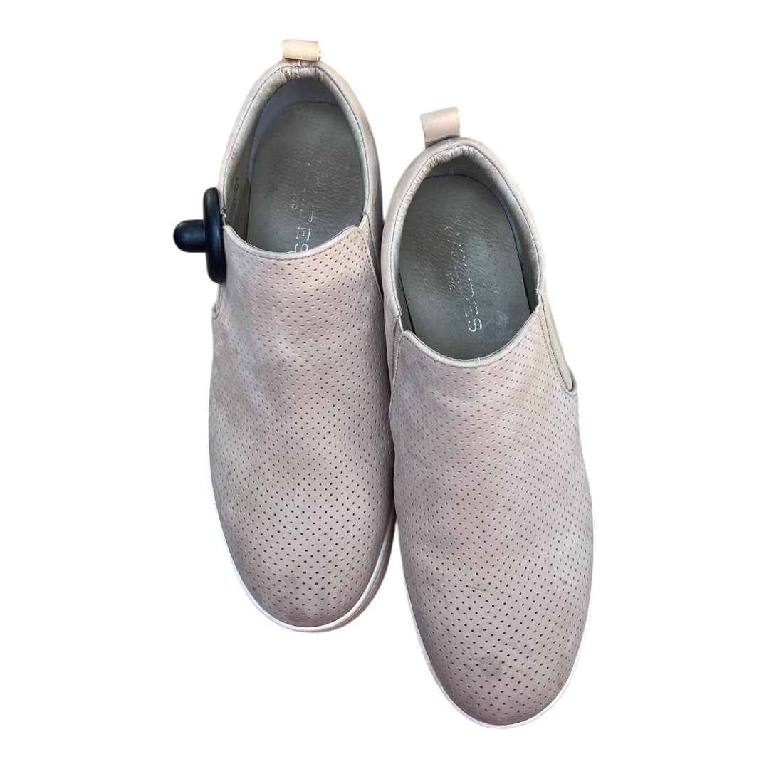 Boots Ankle Heels By J Slides In Taupe, Size:8.5