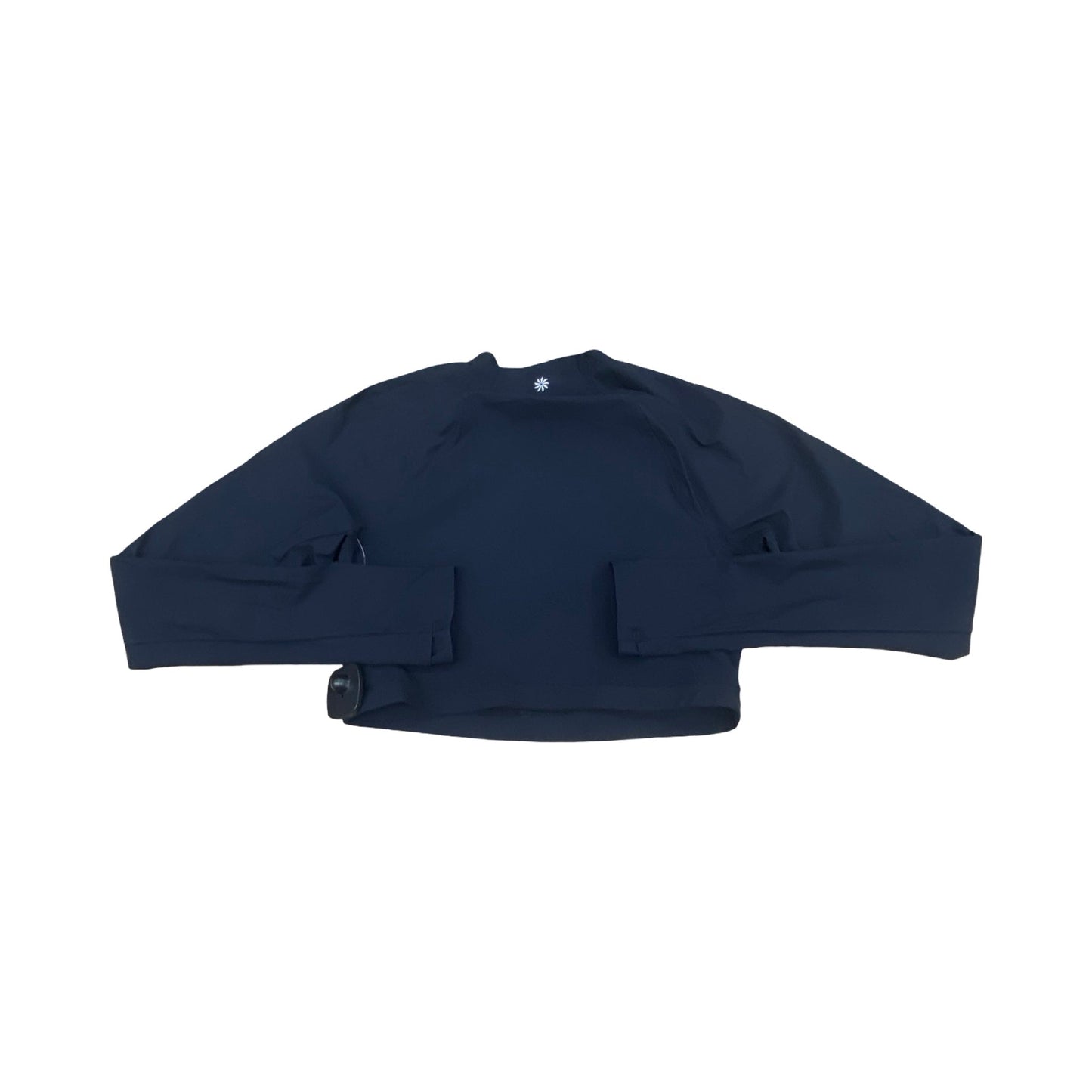 Athletic Top Ls Collar By Athleta In Black, Size:M