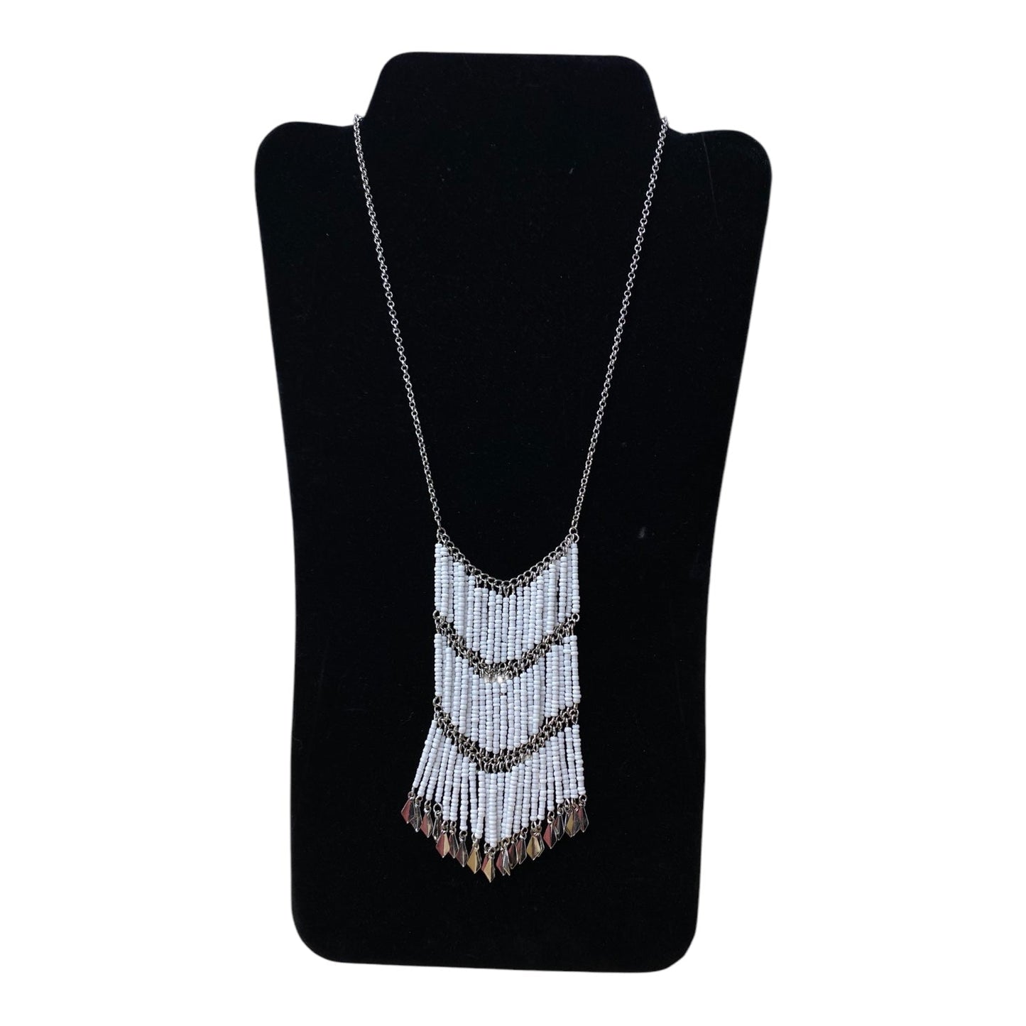 Necklace Other By Cme In White & Silver