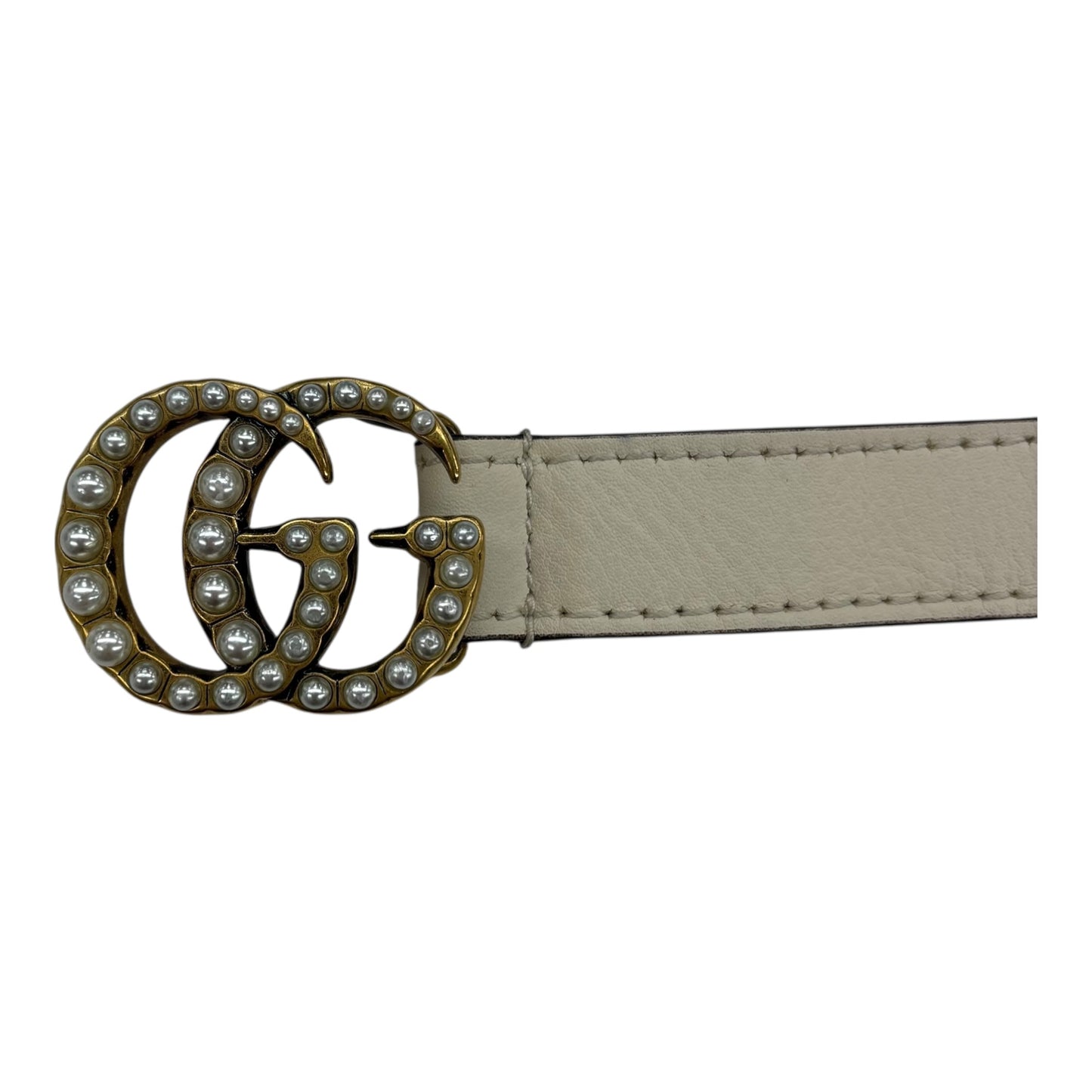 Belt Luxury Designer By Gucci In Cream