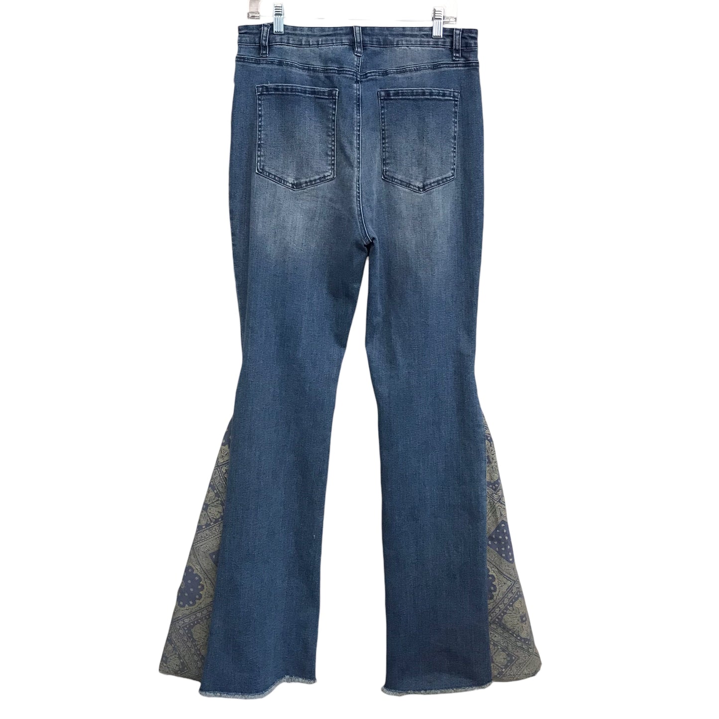 Jeans Flared By Scully In Blue Denim, Size:14