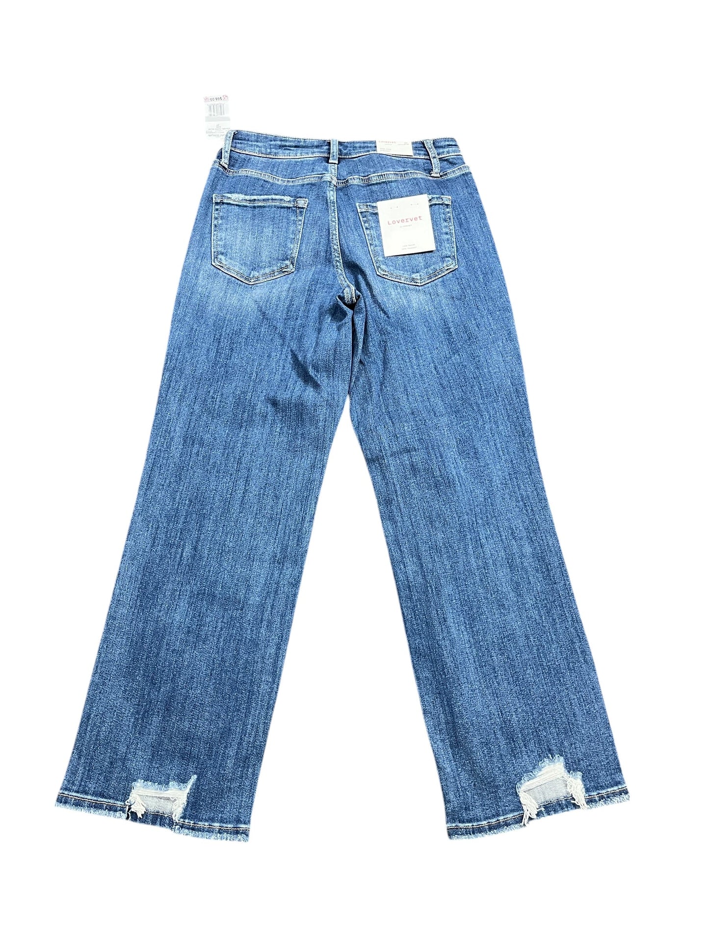 Jeans Straight By Vervet In Blue Denim, Size:4