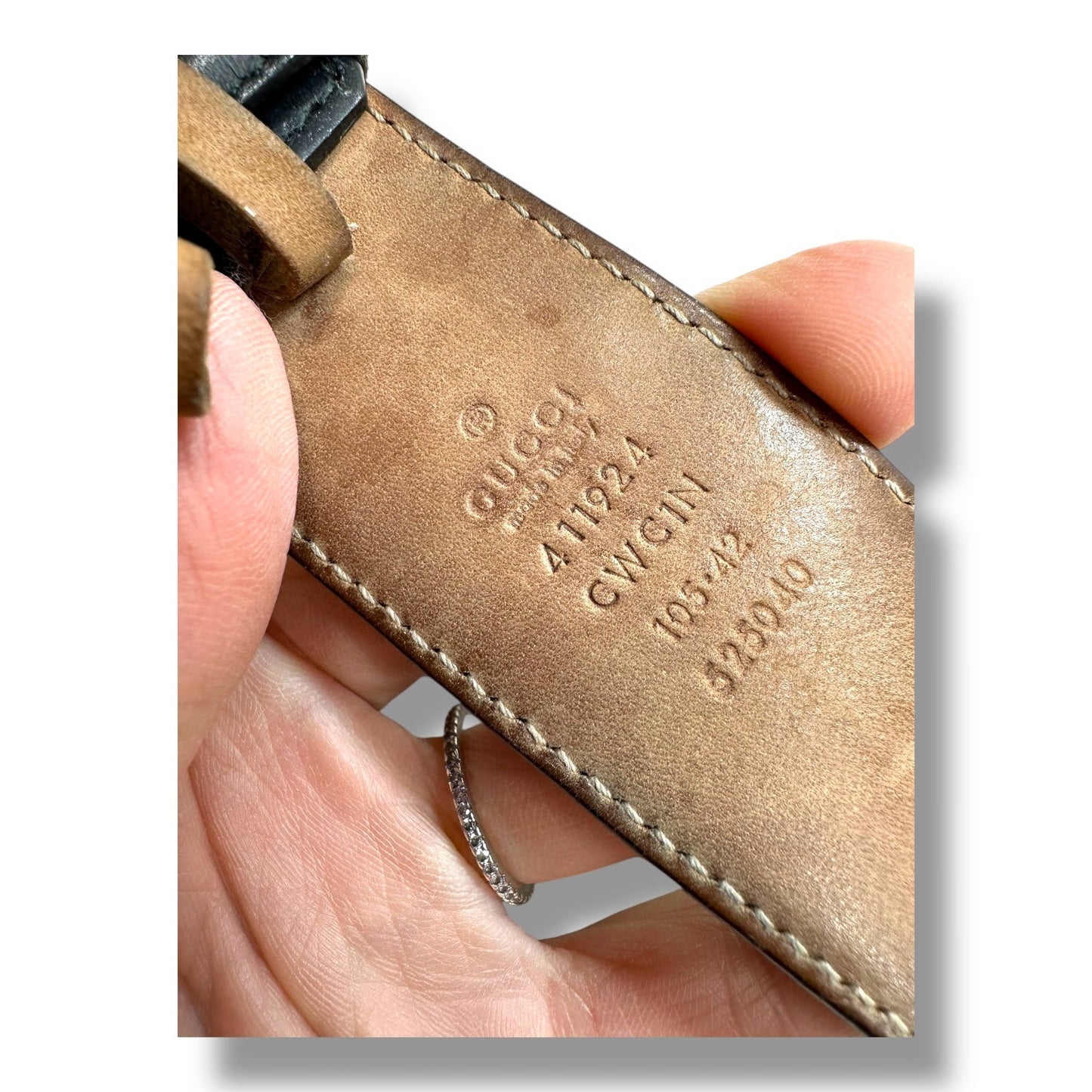 Belt Luxury Designer By Gucci sz 42/105