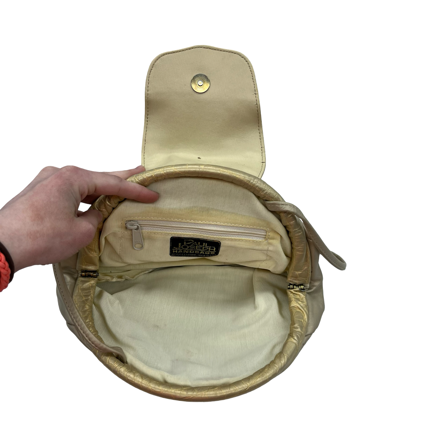 Crossbody By Clothes Mentor In Gold, Size:Small