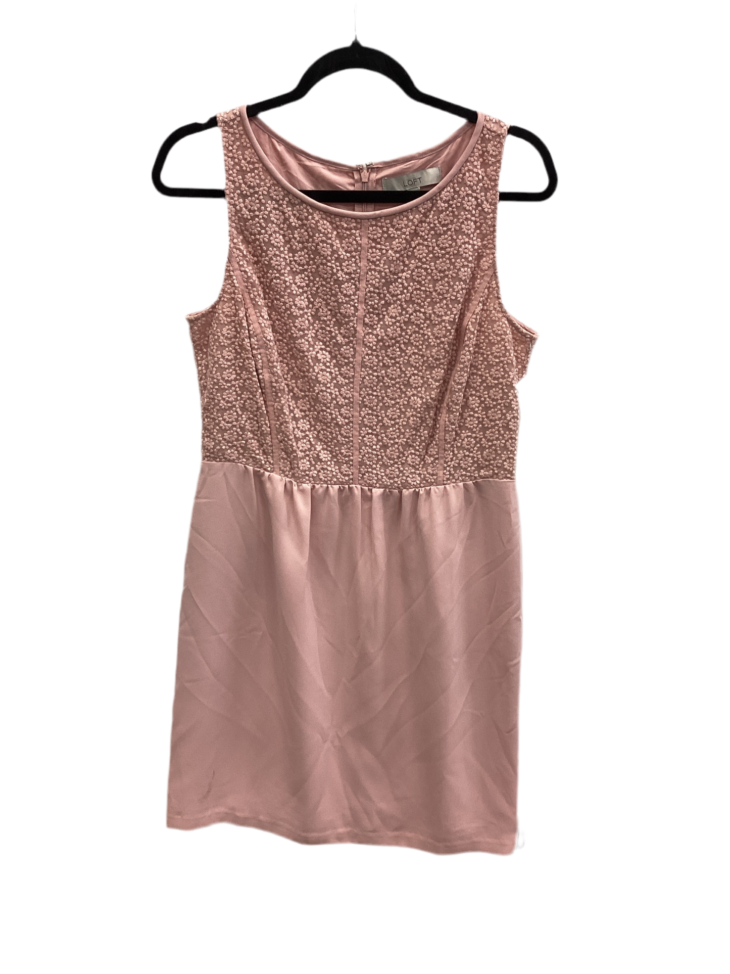 Dress Casual Midi By Loft In Pink, Size:8