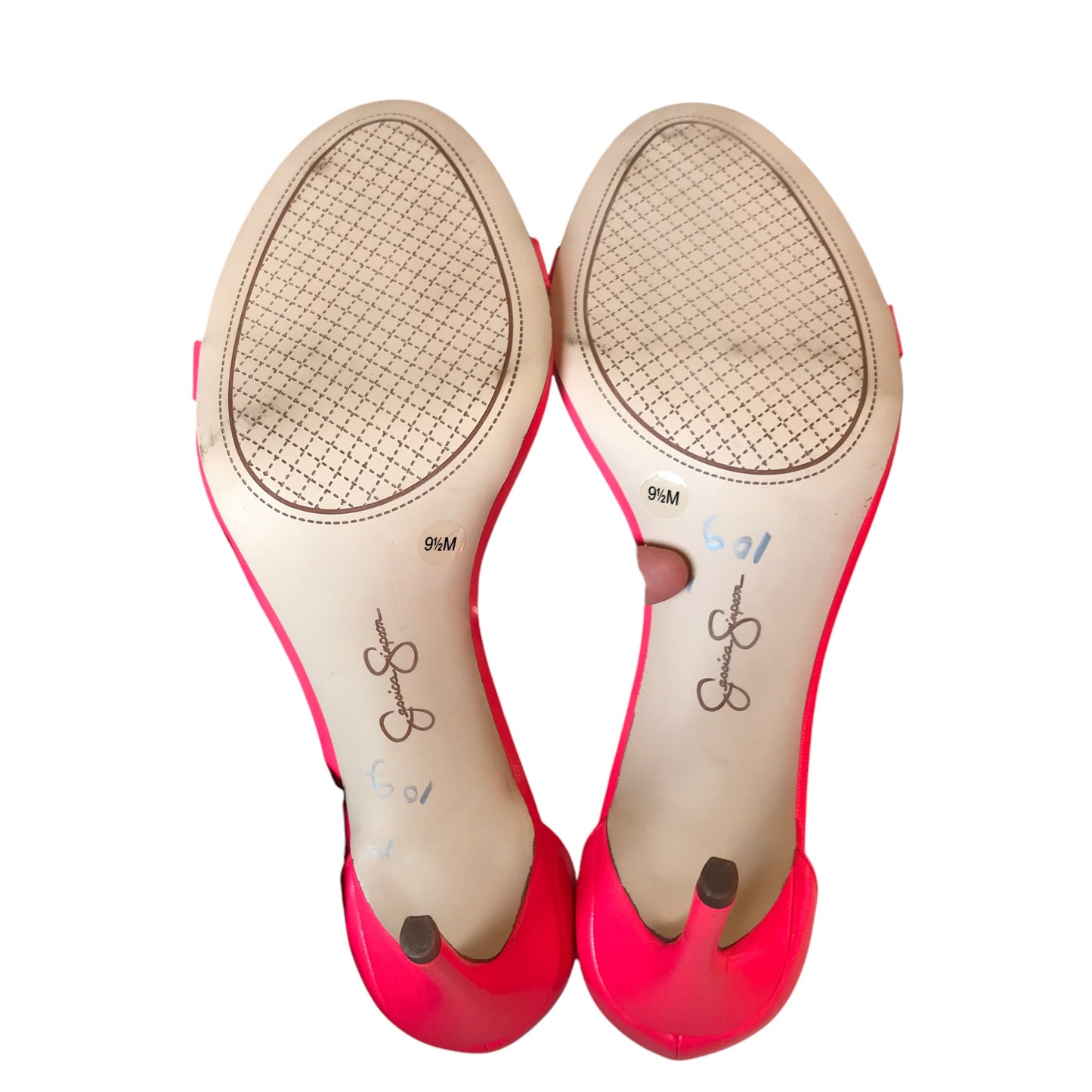 Shoes Heels Stiletto By Jessica Simpson In Pink, Size:9.5