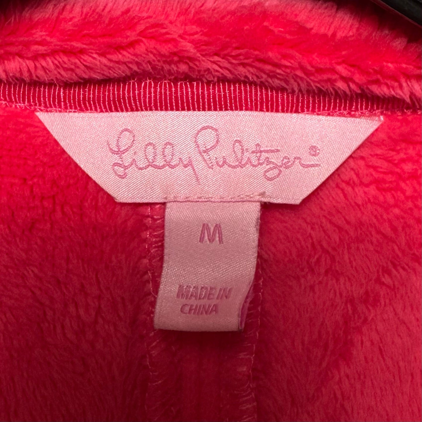 Fleece Jacket Designer By Lilly Pulitzer In Pink, Size: M