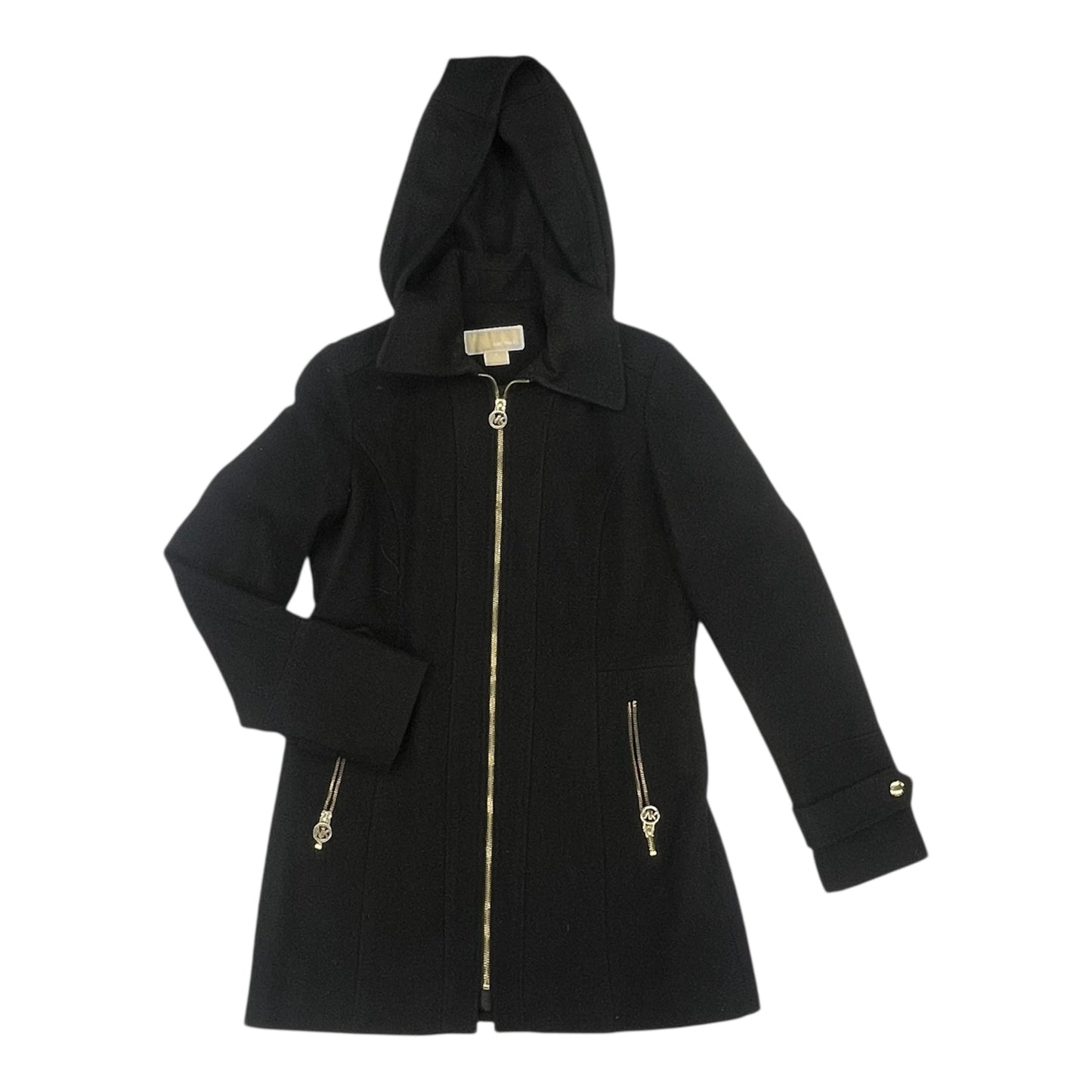 Coat Designer By Michael Kors In Black, Size:S
