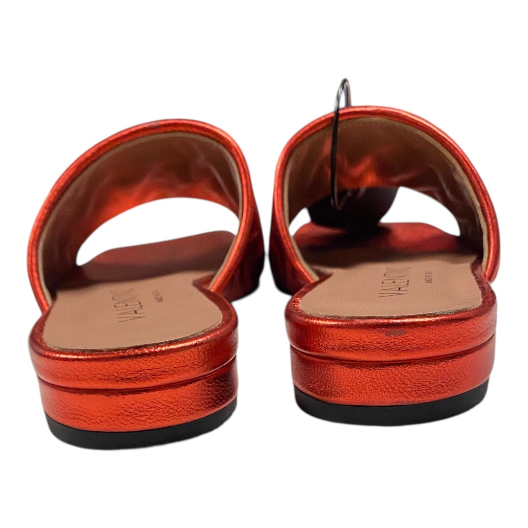 Sandals Designer By Valentino-Mario In Red, Size:6