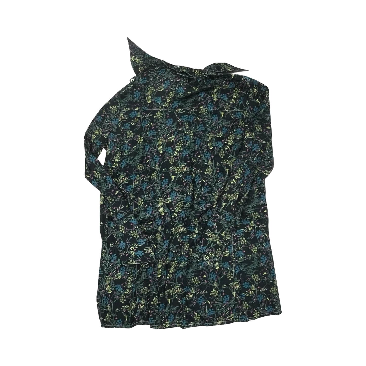 Blouse Ls By Clothes Mentor In Floral Print, Size:S