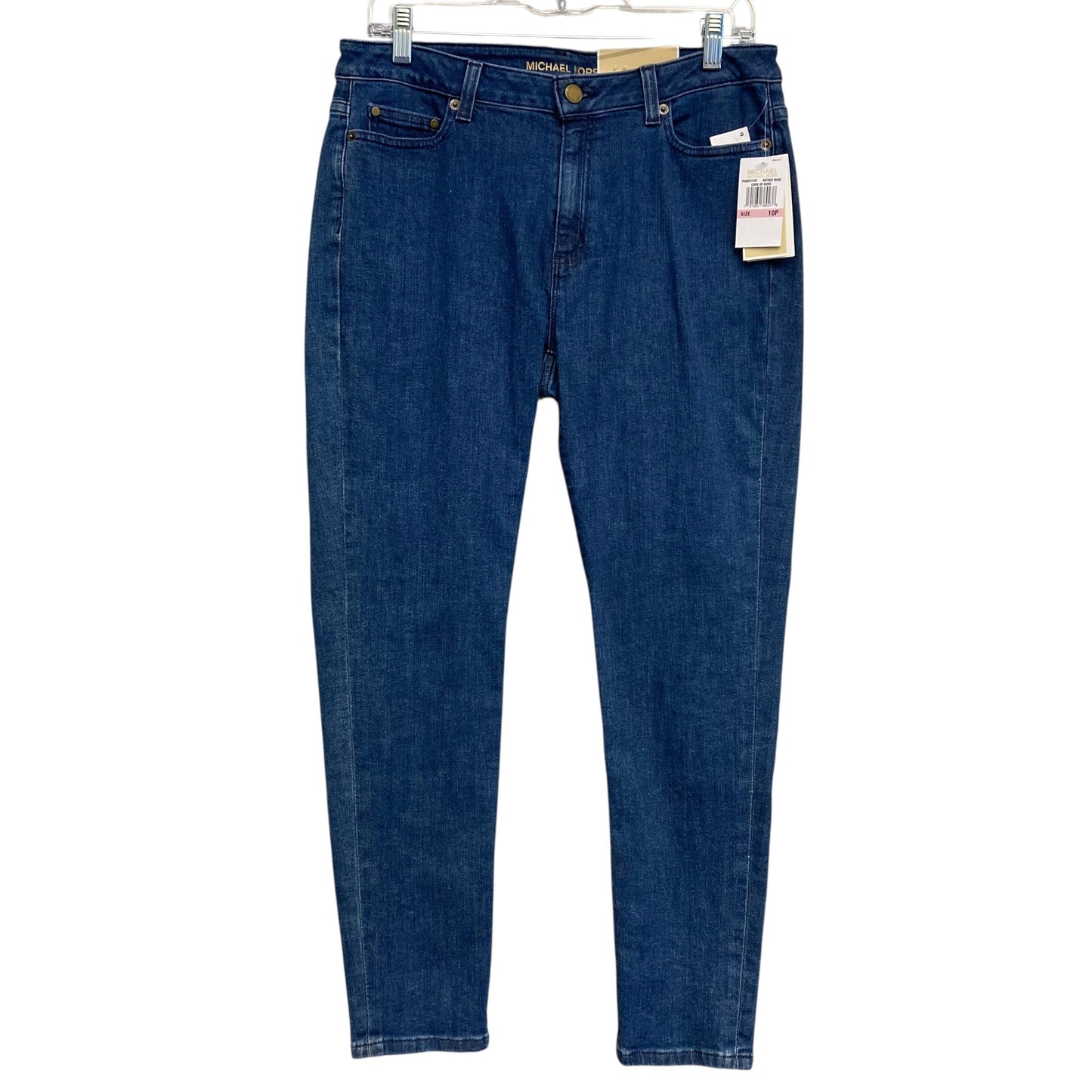 Jeans Skinny By Michael By Michael Kors In Blue Denim, Size:10P