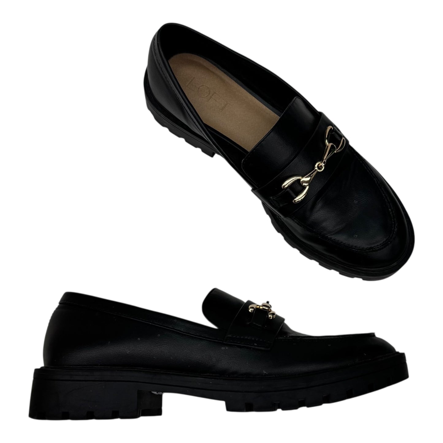Shoes Flats By Loft In Black, Size:7