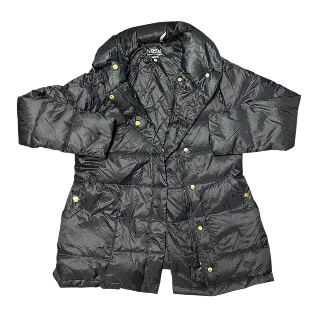Jacket Puffer & Quilted By Carve Designs In Black, Size:S