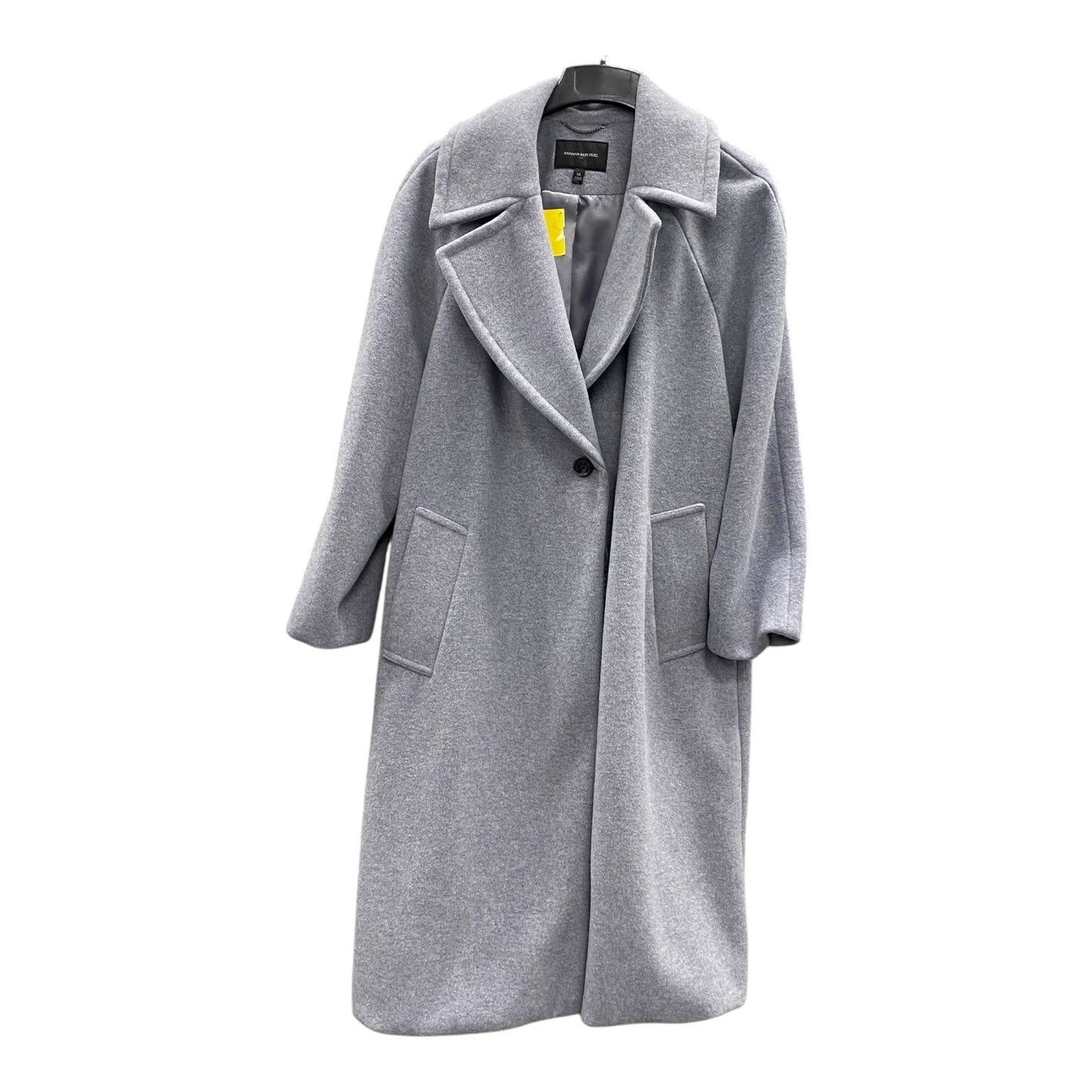 Coat Peacoat By Banana Republic In Grey, Size:Xl