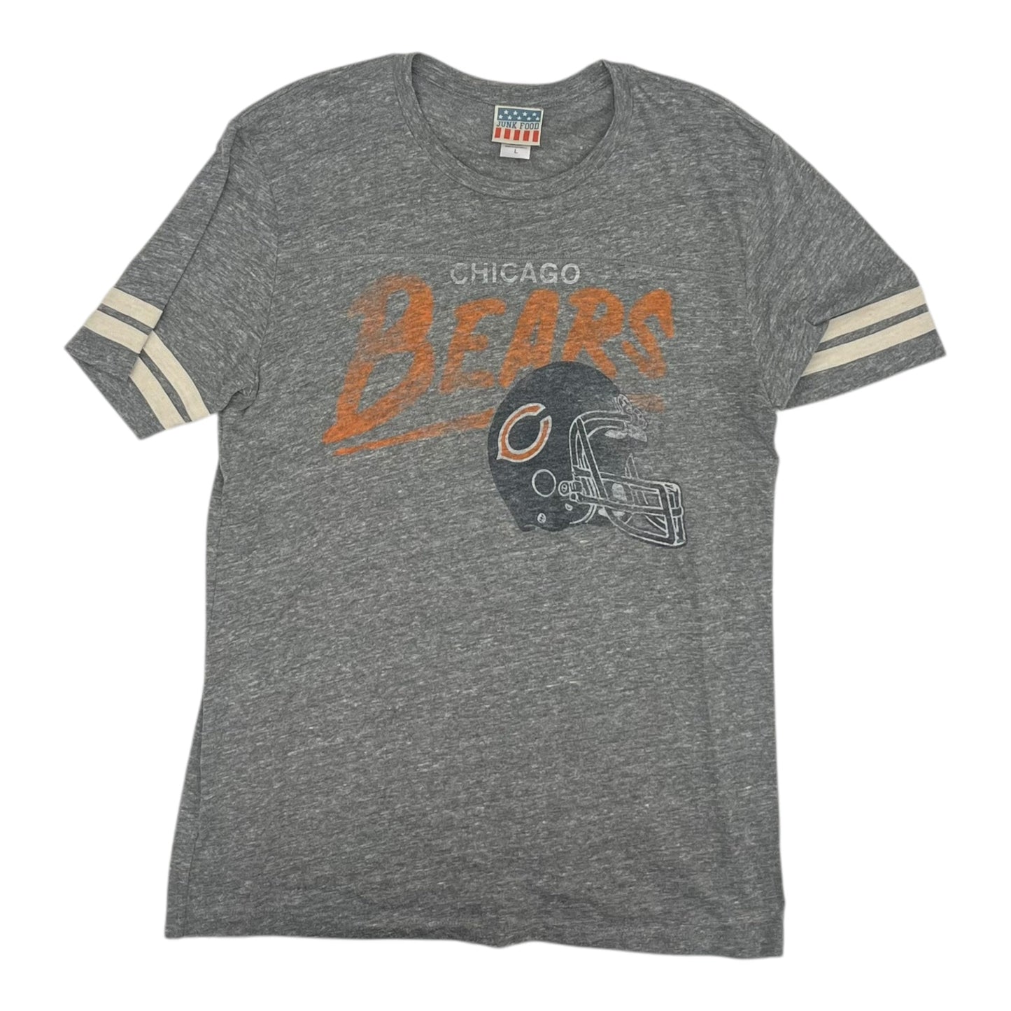 Athletic Top Ss By Junk Food In Grey, Size:L