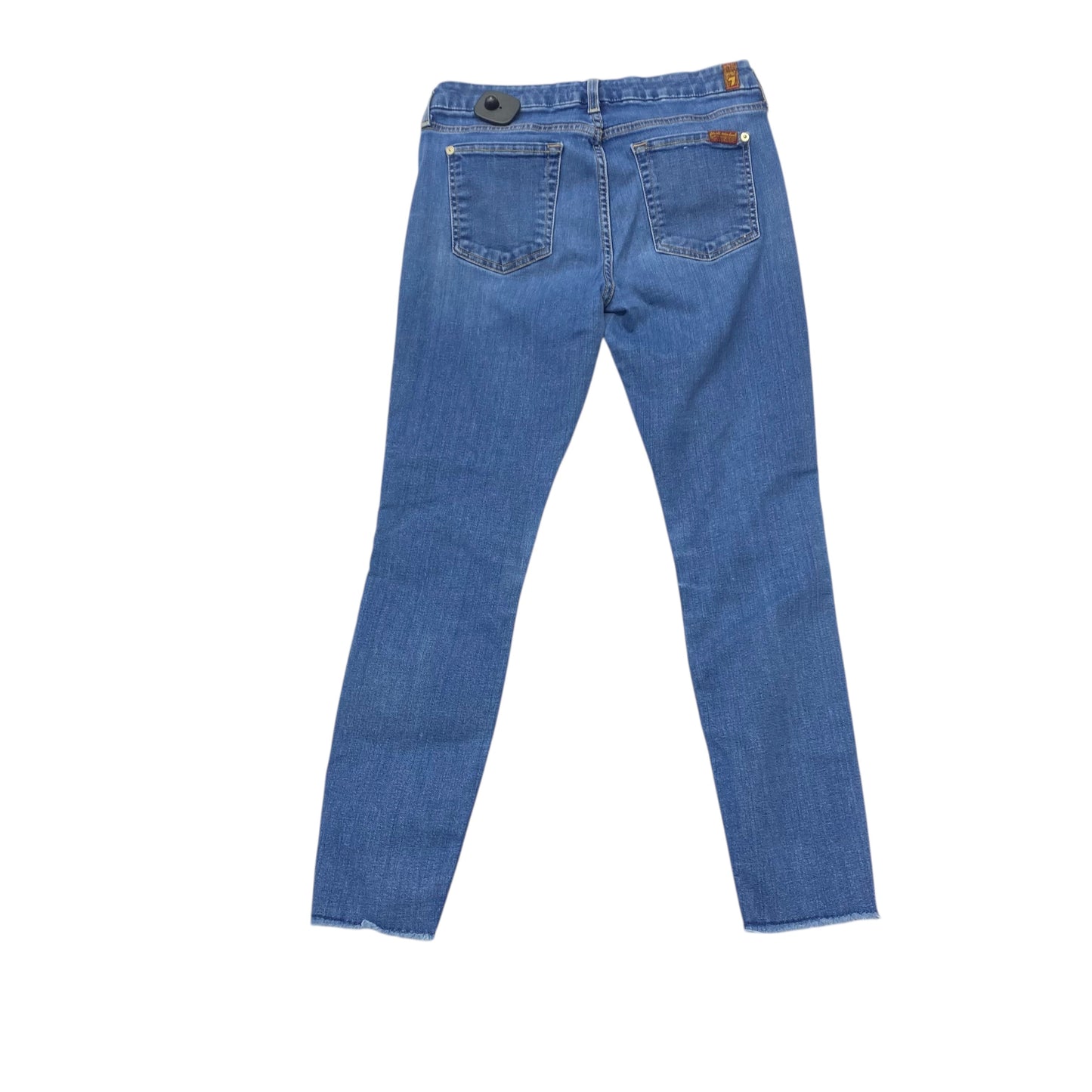 Jeans Skinny By 7 For All Mankind In Blue Denim, Size:6