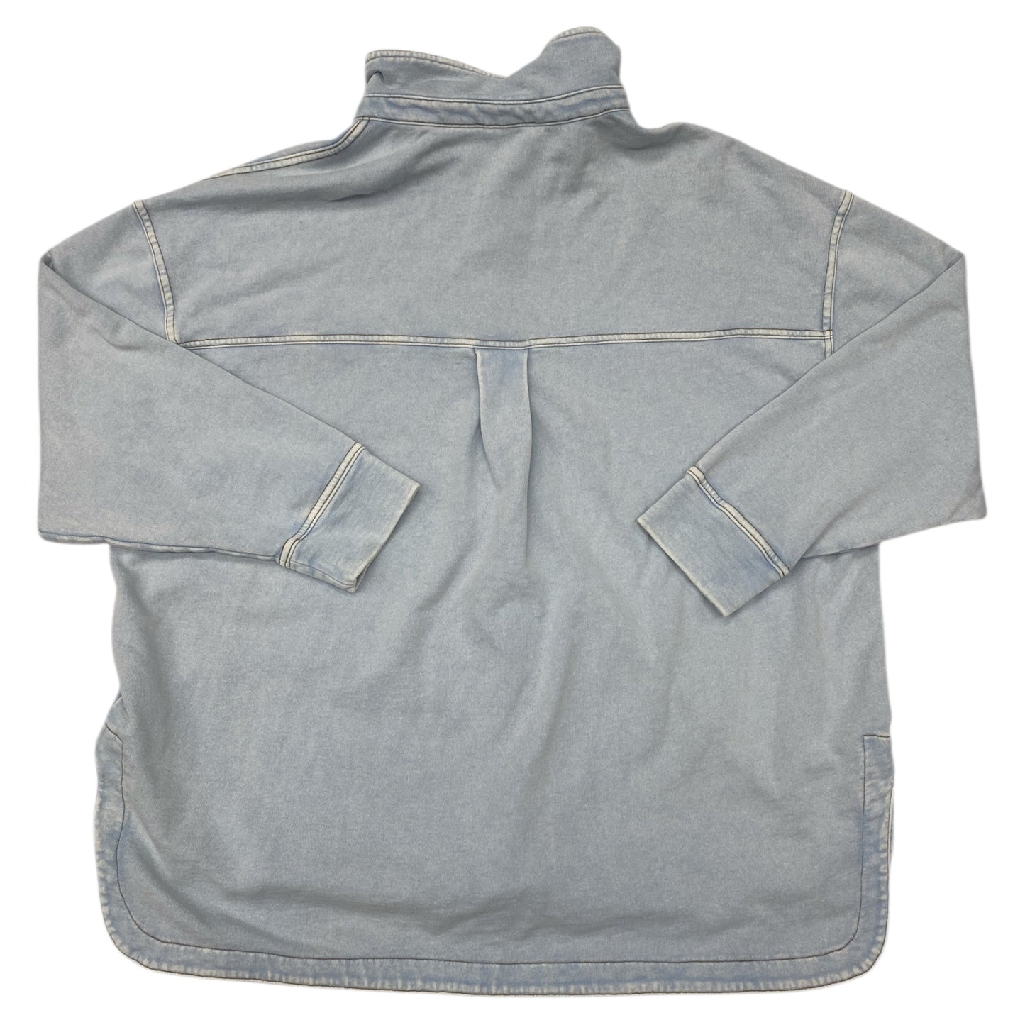 Jacket Shirt By Maurices In Blue, Size:Xxl