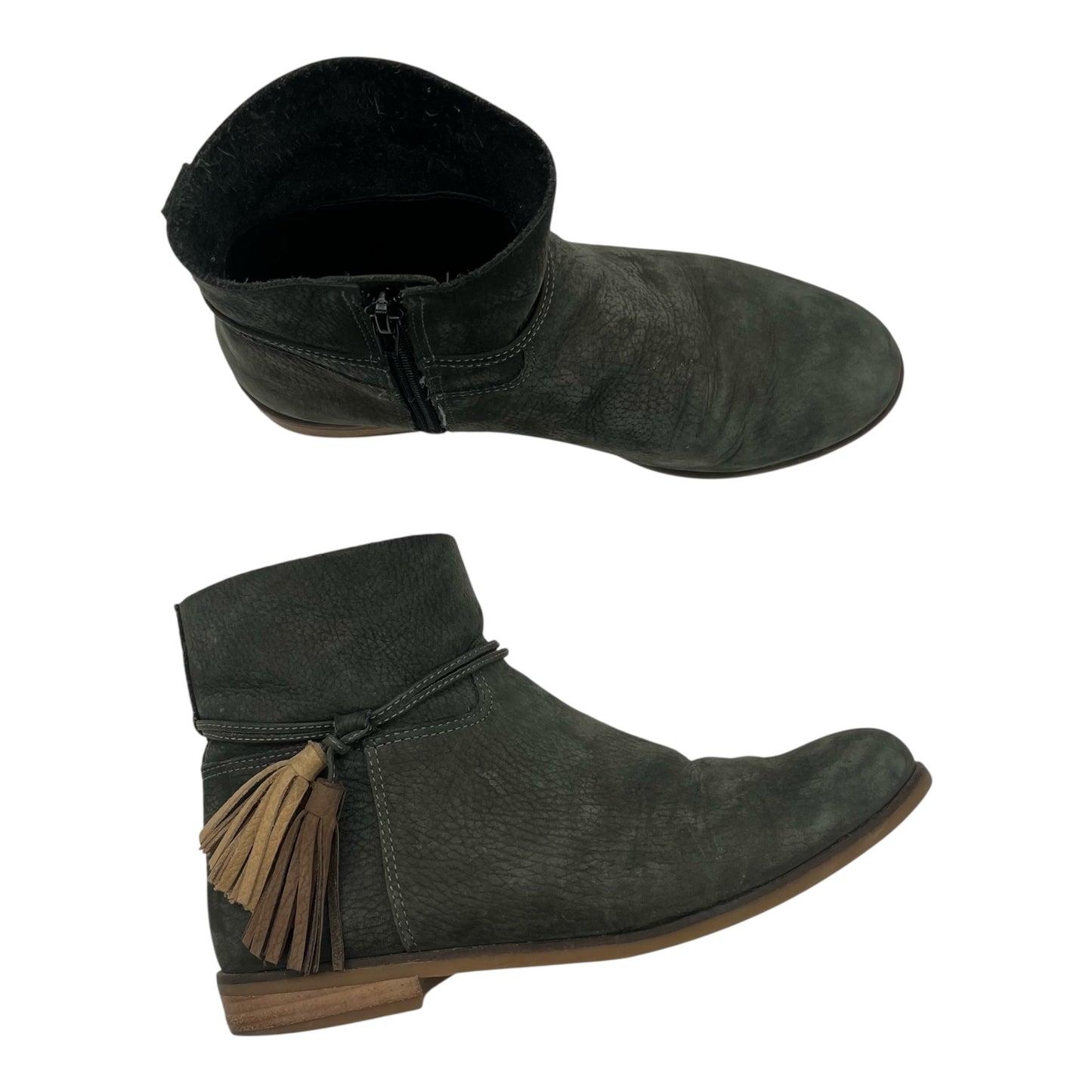 Boots Leather By Lucky Brand In Grey, Size:7