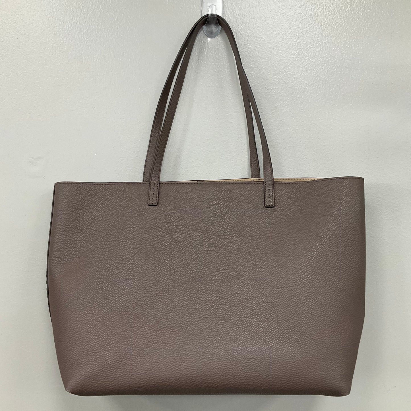 Handbag Designer By Tory Burch In Taupe, Size:Large