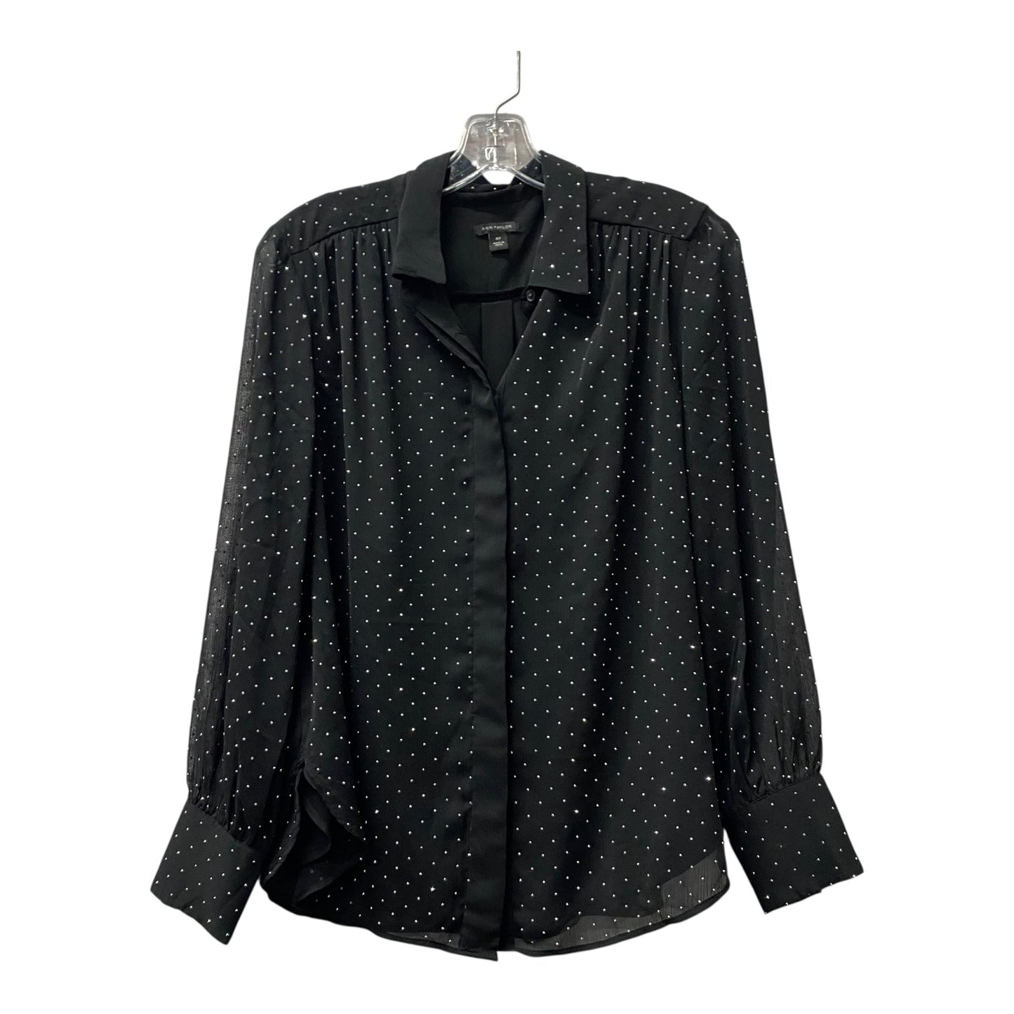 Top Ls By Ann Taylor In Black, Size:Mp
