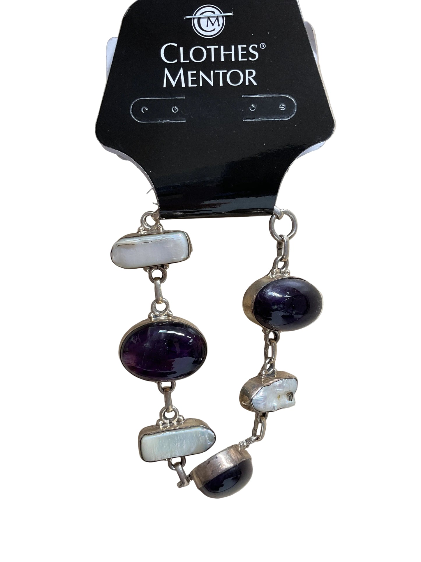 Bracelet Other By Clothes Mentor In Purple & Silver