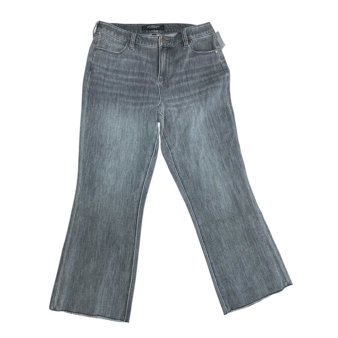 Jeans Cropped By Liverpool In Grey, Size:10
