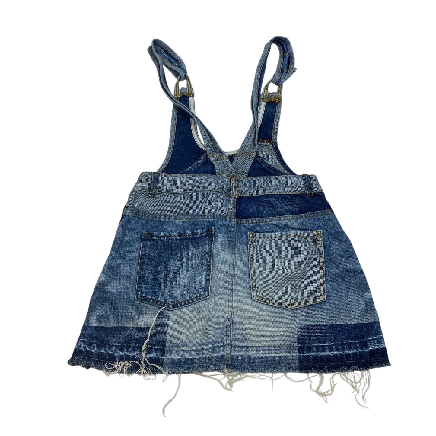 Shortalls By Free People In Blue Denim, Size:Xs