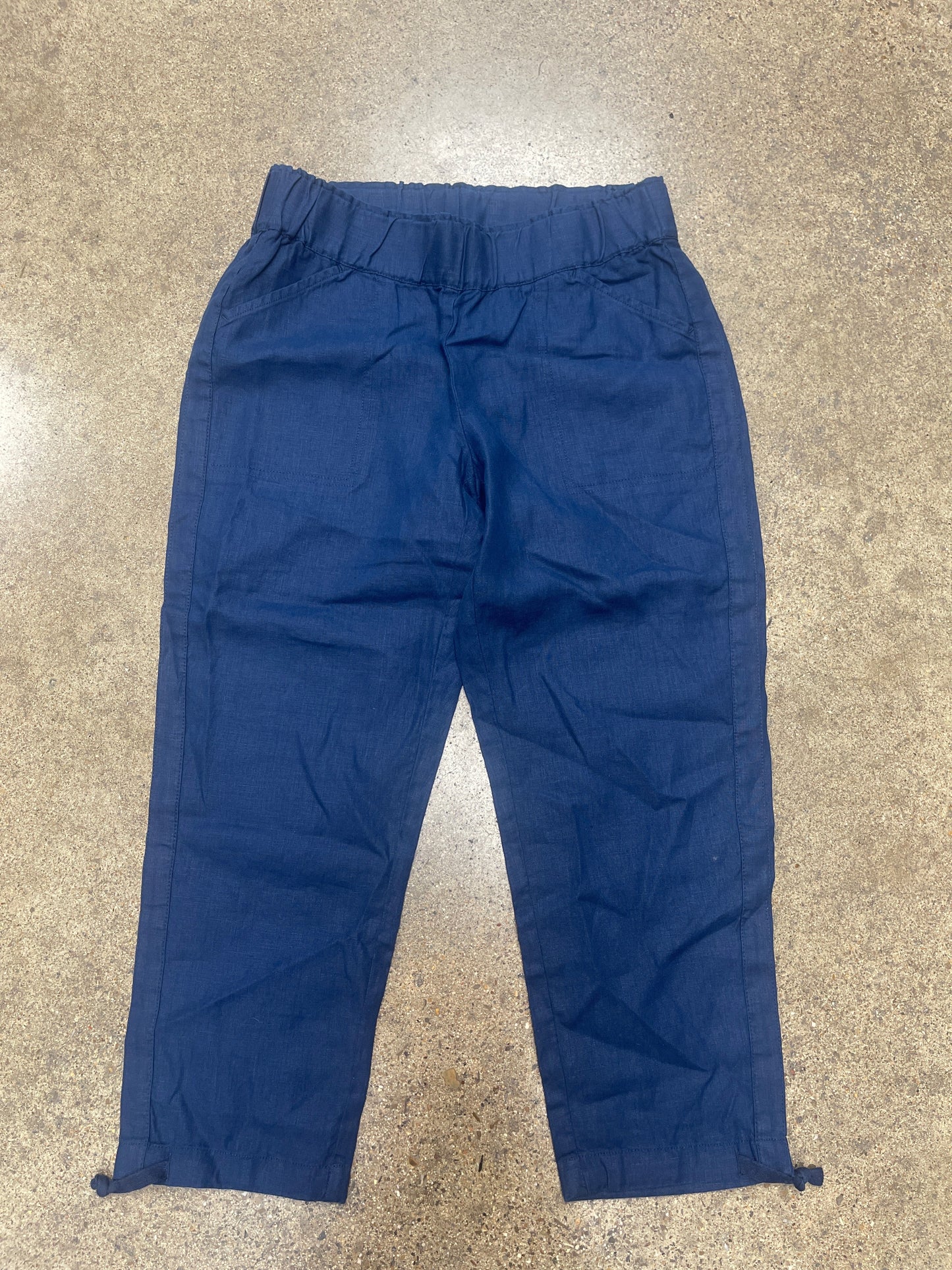 Pants Linen By Pure Jill In Navy, Size:S
