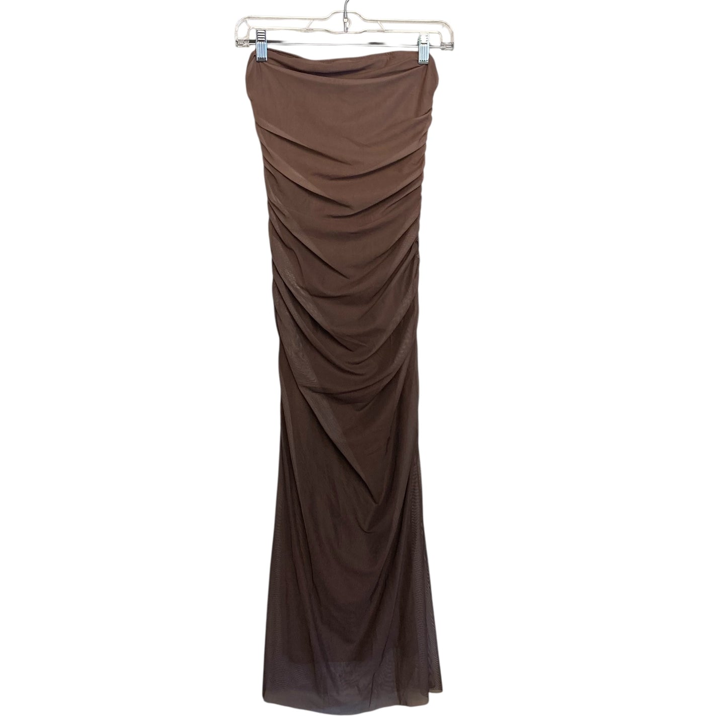 Dress Party Long By Shein In Brown, Size:M